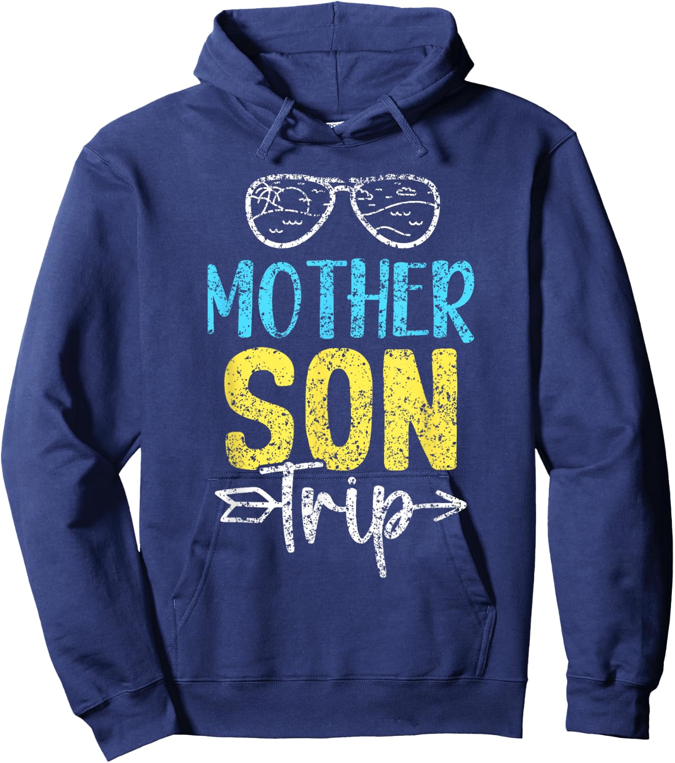 Mother Son Travel Mother's Day Mum Matching Mother Son Mum Hoodie - Hoodie | Navy