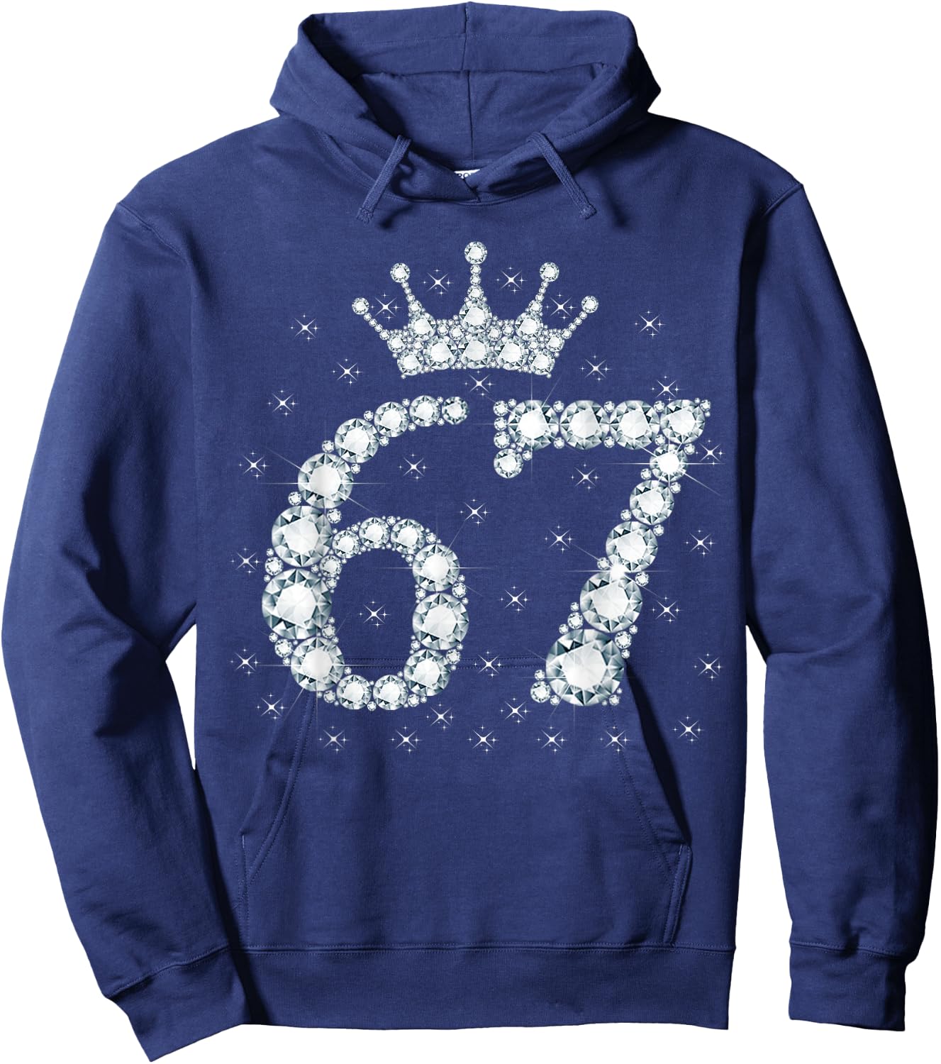 67 Crown 67 Years Old Happy 67th Birthday Girl Women Hoodie - Hoodie | Navy
