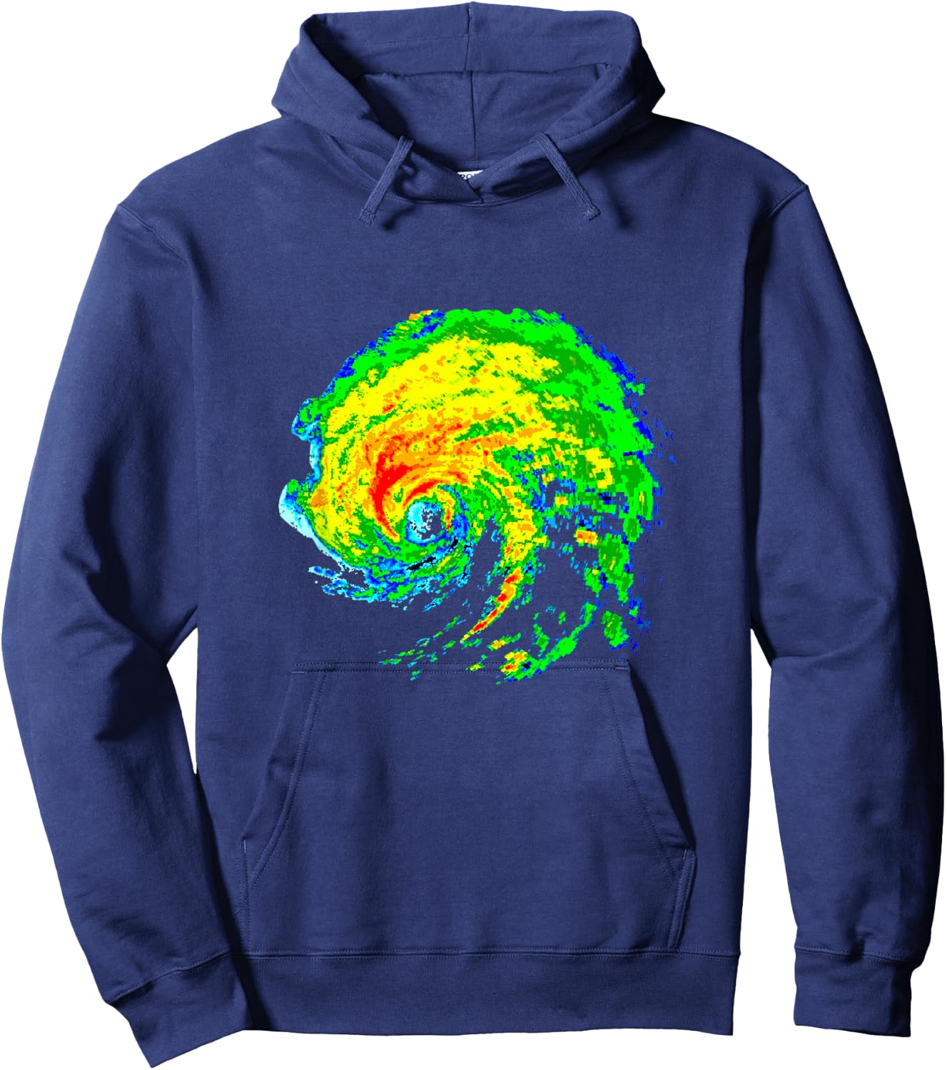Meteorologist Storm Chasing Weather Radar Image Hoodie - Hoodie | Navy