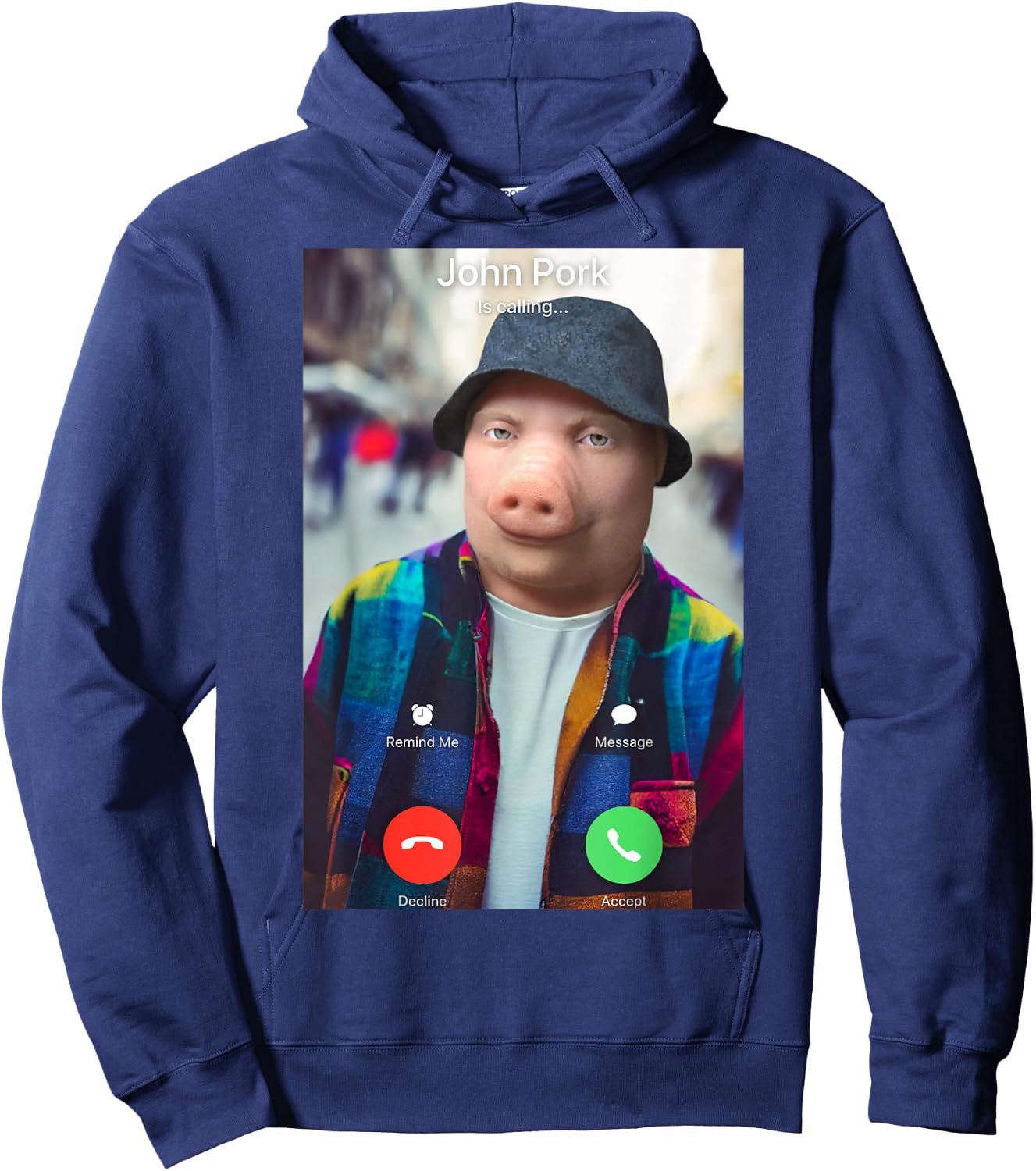 John Pork Is Calling Hoodie - Hoodie | Navy