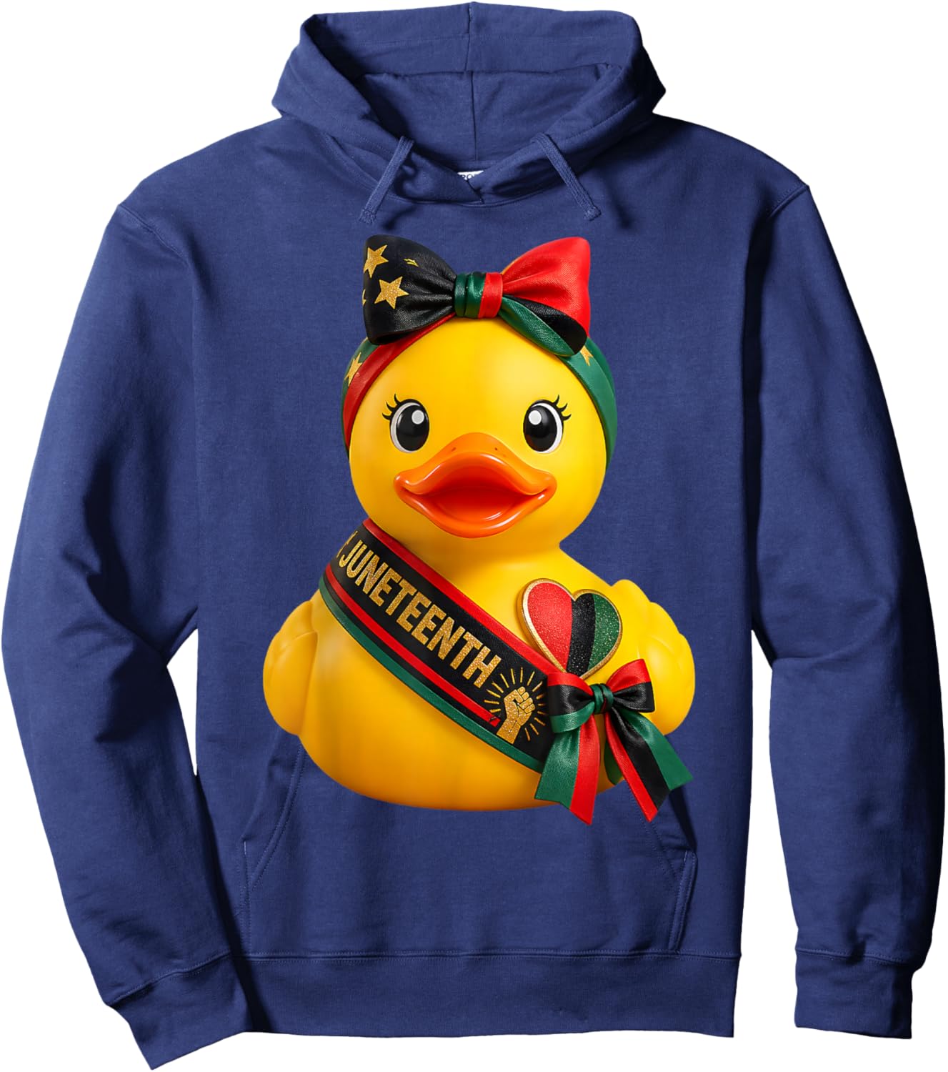 Rubber Duck Juneteenth Hoodie - Hoodie | Navy