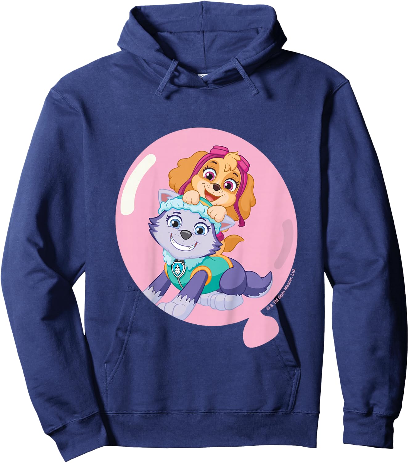 PAW Patrol Skye & Everest Cute Balloon Portrait Hoodie - Hoodie | Navy