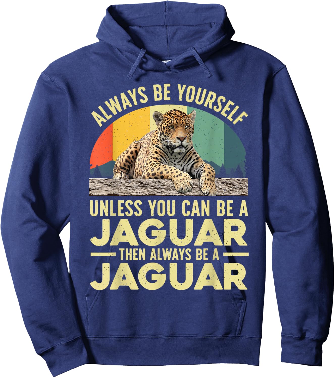 Cool Jaguar Design Women Kids Safari Jaguar Lover Hoodie - Hoodie | Navy