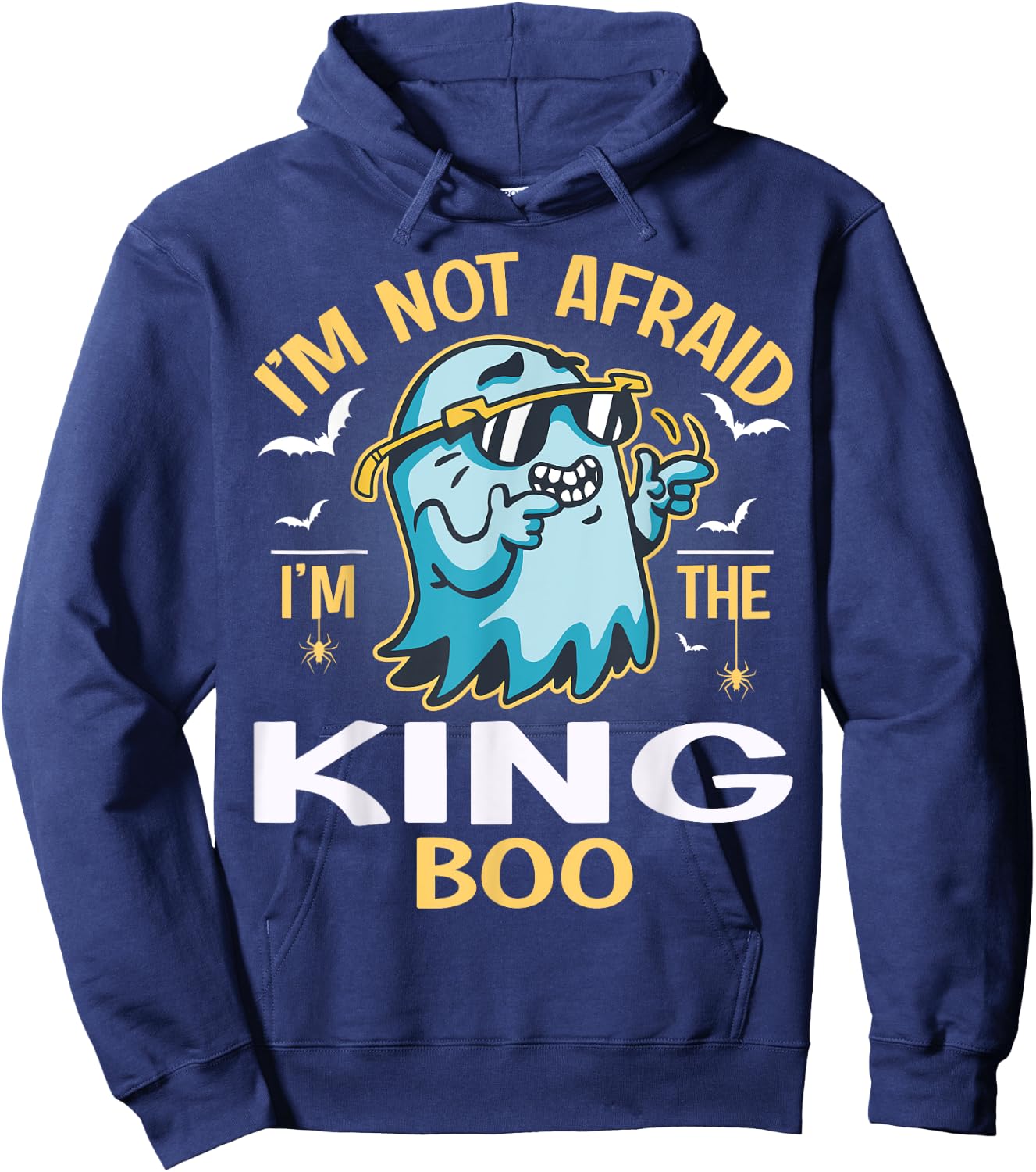 Matching Halloween Costume I'm The King Boo Hoodie - Hoodie | Navy
