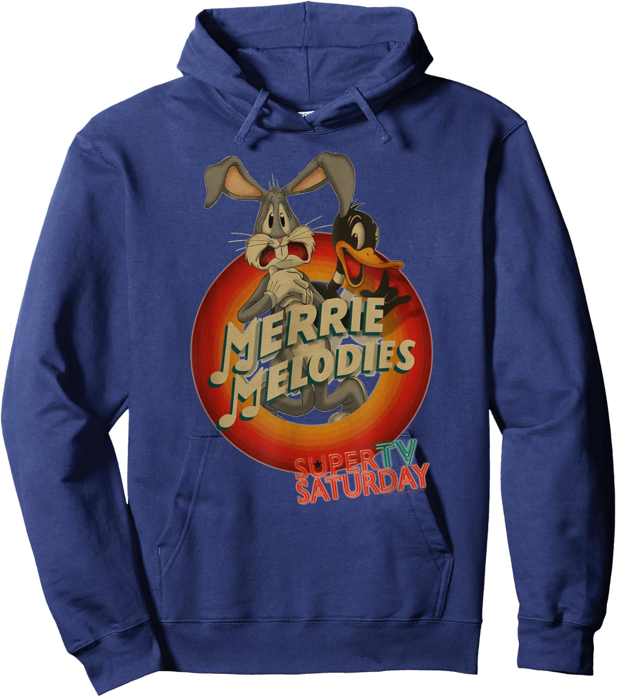 Looney Tunes Merry Melodies Bugs and Daffy Hoodie - Hoodie | Navy