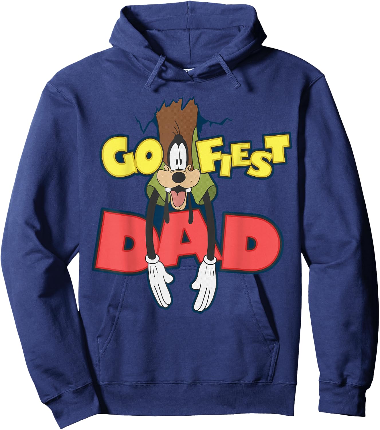 Disney A Goofy Movie Goofy Goofiest Dad Logo Father's Day Hoodie - Hoodie | Navy