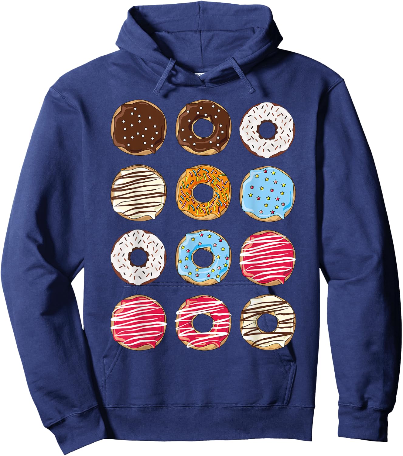 Dozen Donuts Doughnut Box Donut Halloween Costume Dress-up Hoodie - Hoodie | Navy