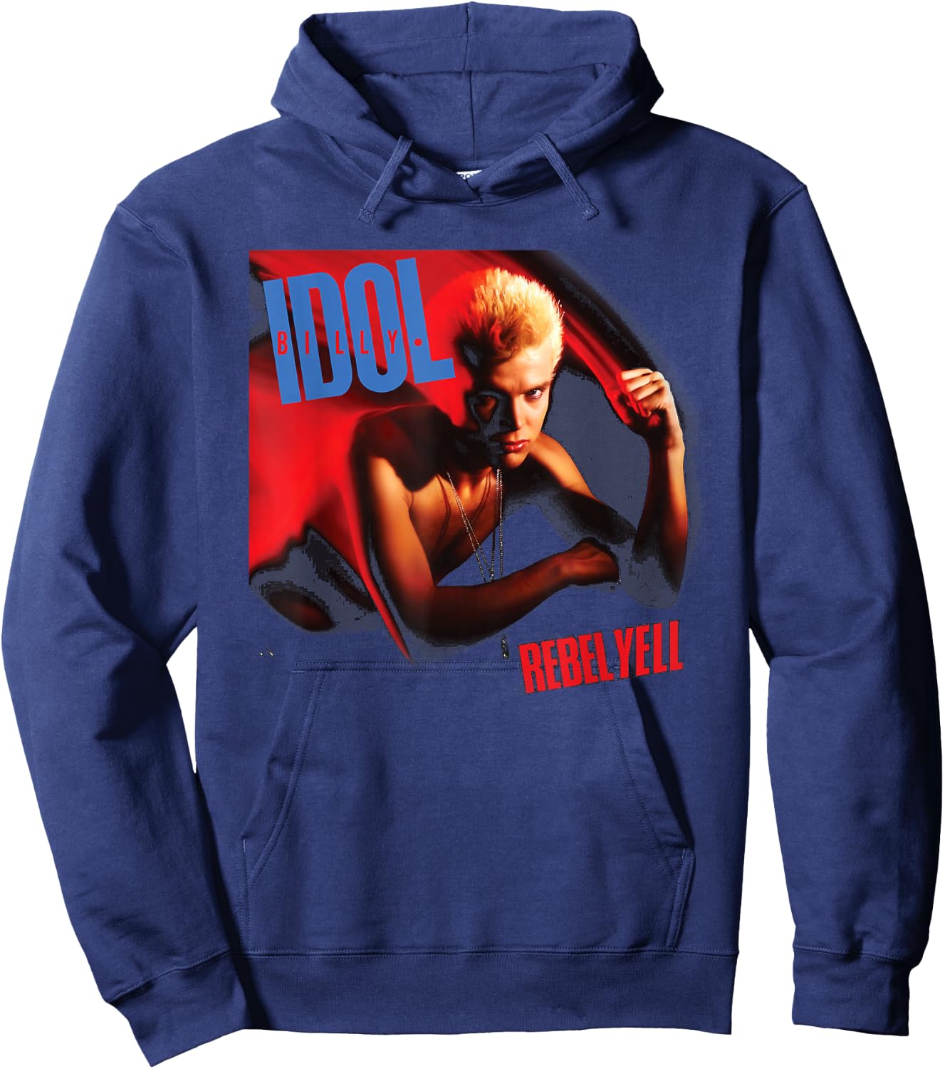 Billy Idol - Rebel Yell Album Cover Hoodie - Hoodie | Navy