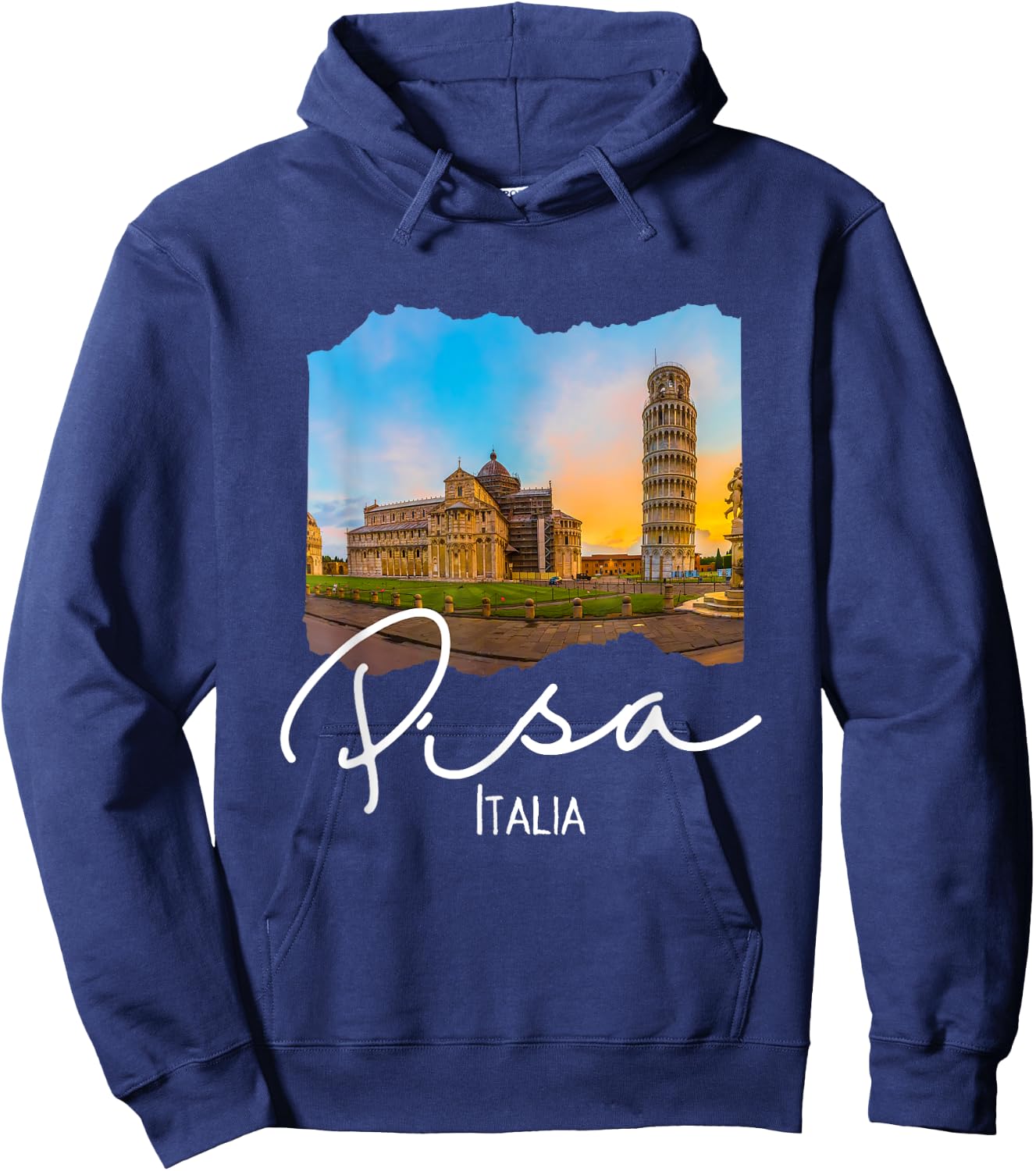 The Leaning Tower Of Pisa Souvenir / Pisa Italy Hoodie - Hoodie | Navy