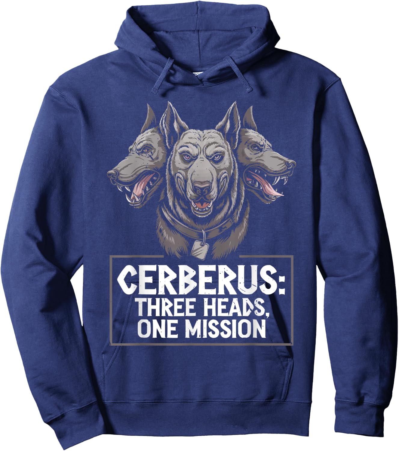 Cerberus Three Headed Dog Mythical Creature Greek Mythology Hoodie - Hoodie | Navy