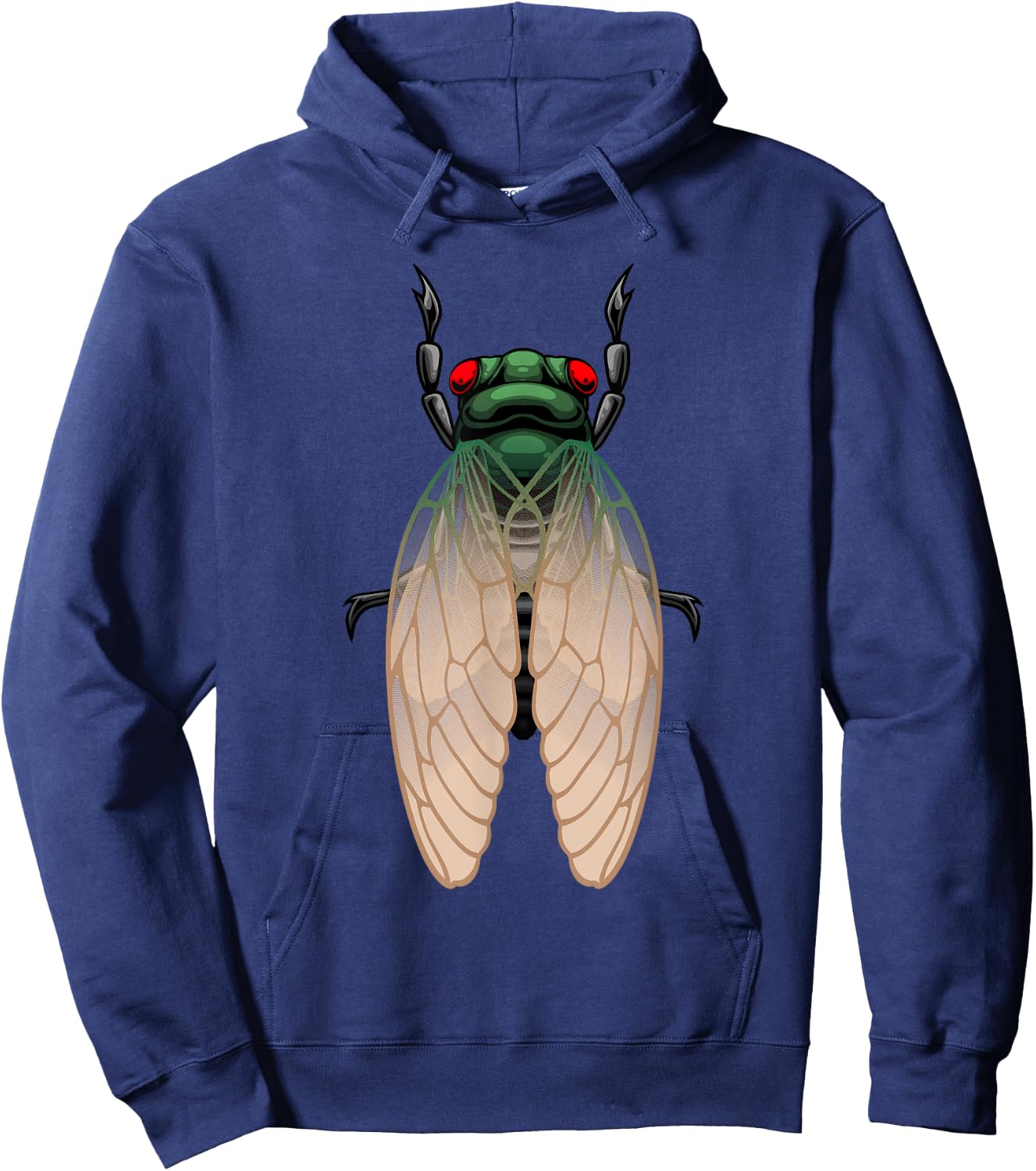 Cicada Art Women Kids Insect Entomologist Cicada Hoodie - Hoodie | Navy