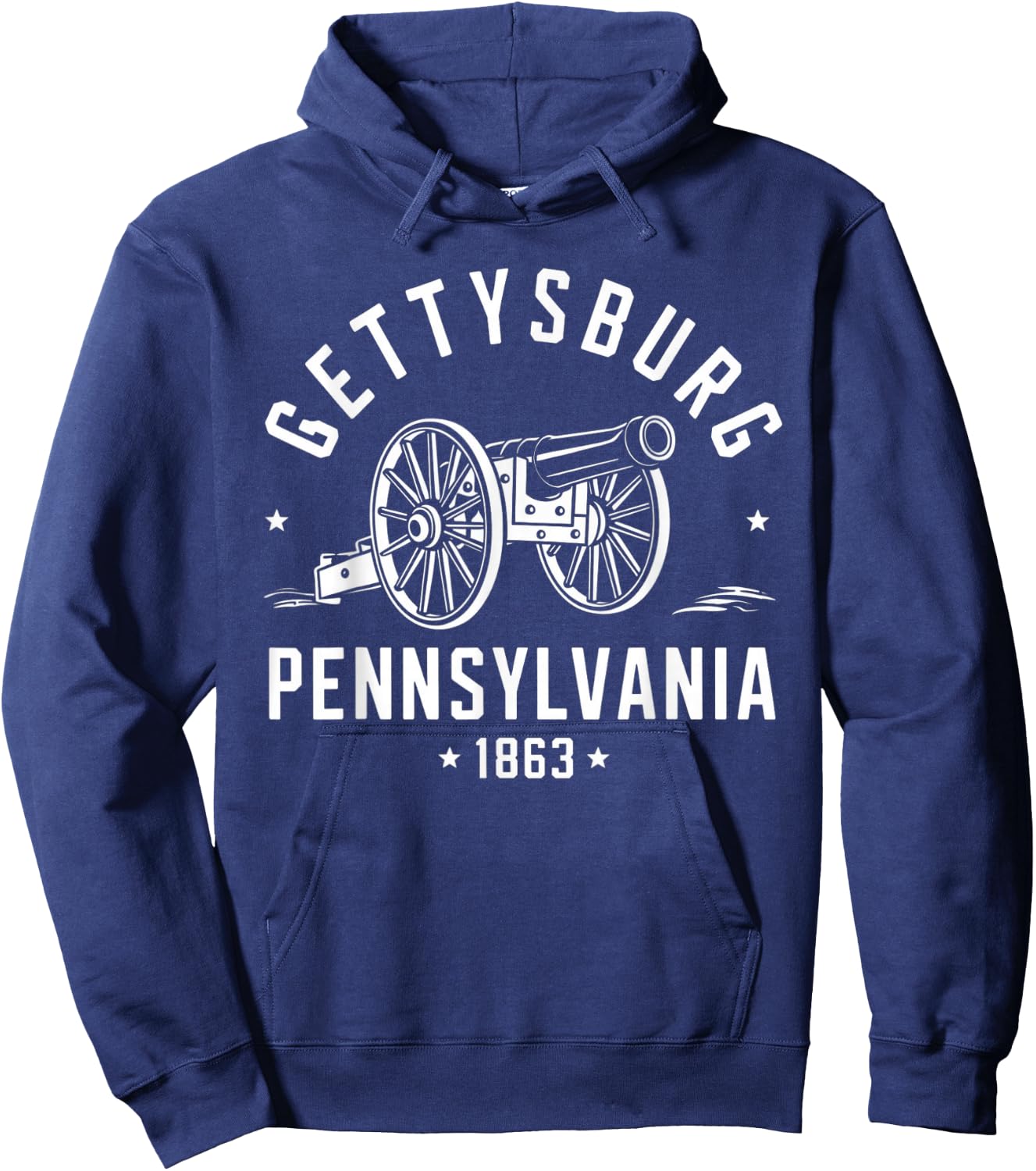 Gettysburg Pennsylvania 1863 Battlefield war Civil History Hoodie - Hoodie | Navy