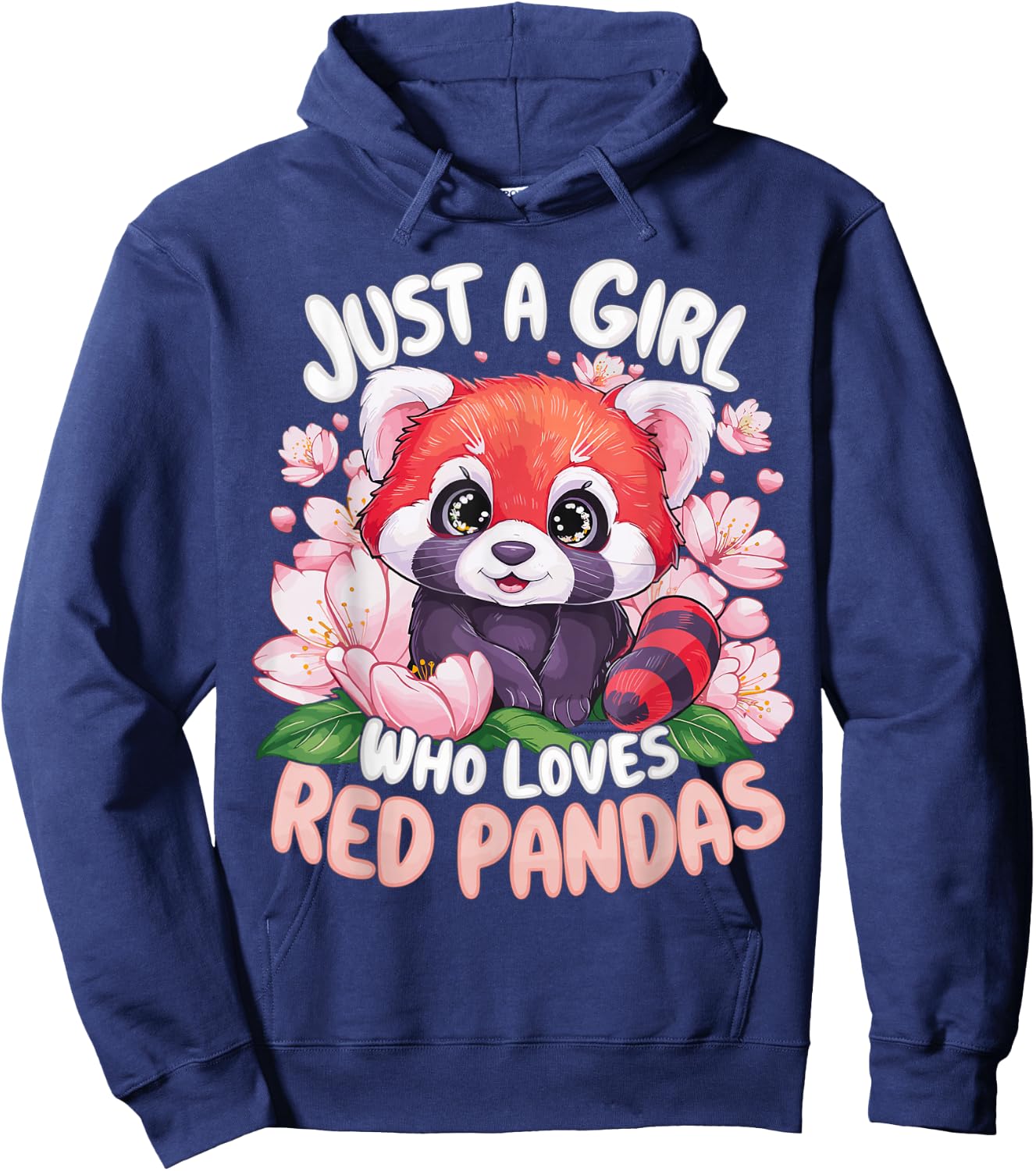 Just a Girl Who Loves Red Pandas Hoodie - Hoodie | Navy