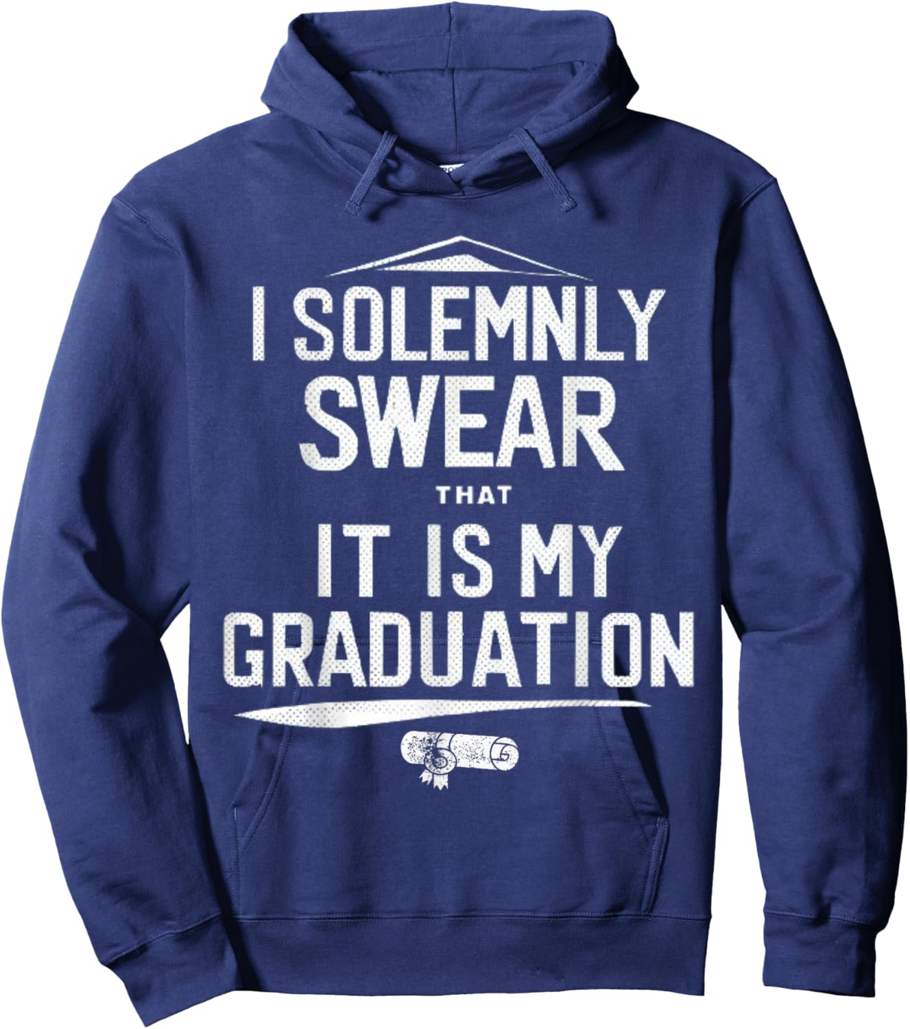 I Solemnly Swear That It's My Graduation Class of 2024 Grad Hoodie - Hoodie | Navy