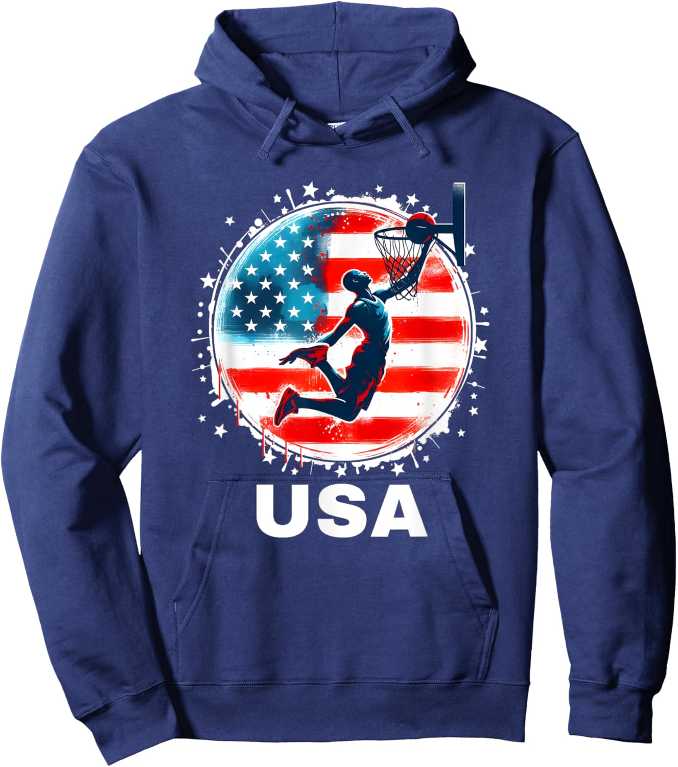 Basketball USA Team Men Women Kids Basketball Apparel USA Hoodie - Hoodie | Navy