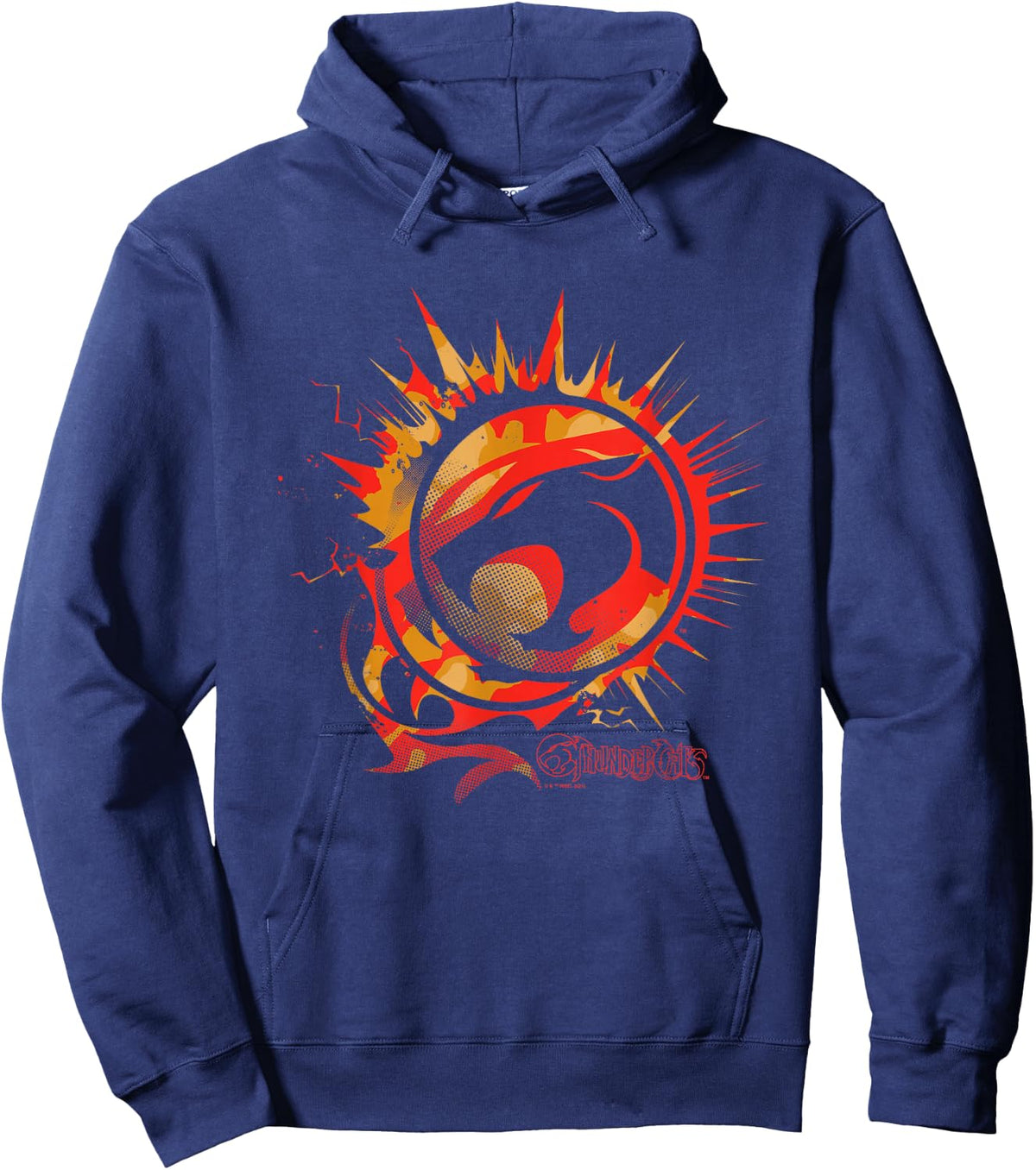 ThunderCats Logo on Fire Hoodie - Hoodie | Navy