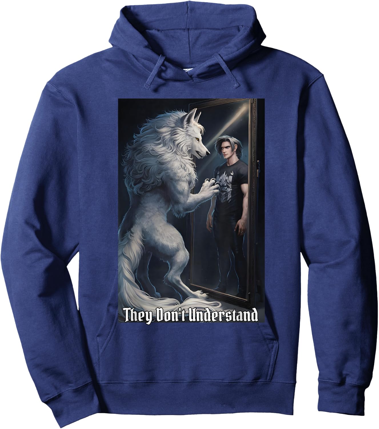 They Don't Understand Funny Alpha Male Wolf Werewolf Hoodie - Hoodie | Navy