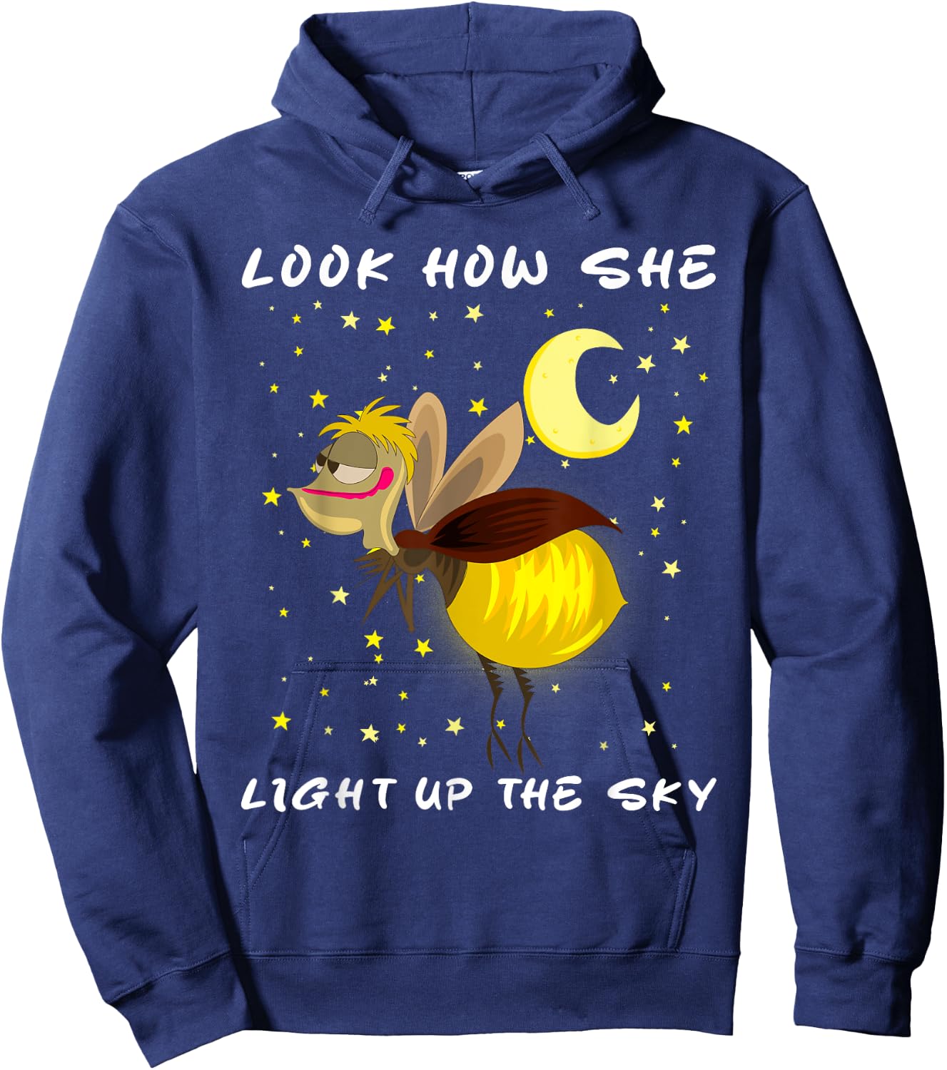 Look How She Lights Up The Sky Meme Firefly magic Hoodie - Hoodie | Navy