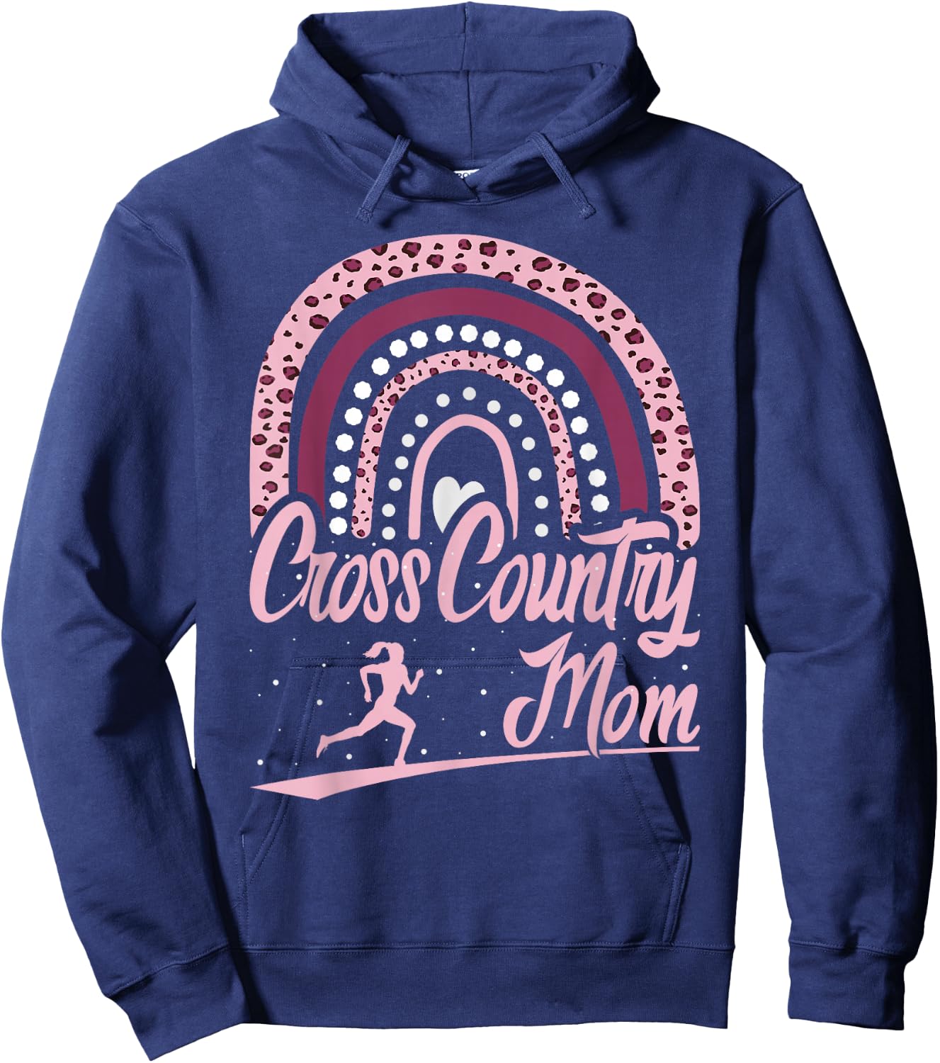 Cross Country Mom Running and Trail Running Women Hoodie - Hoodie | Navy