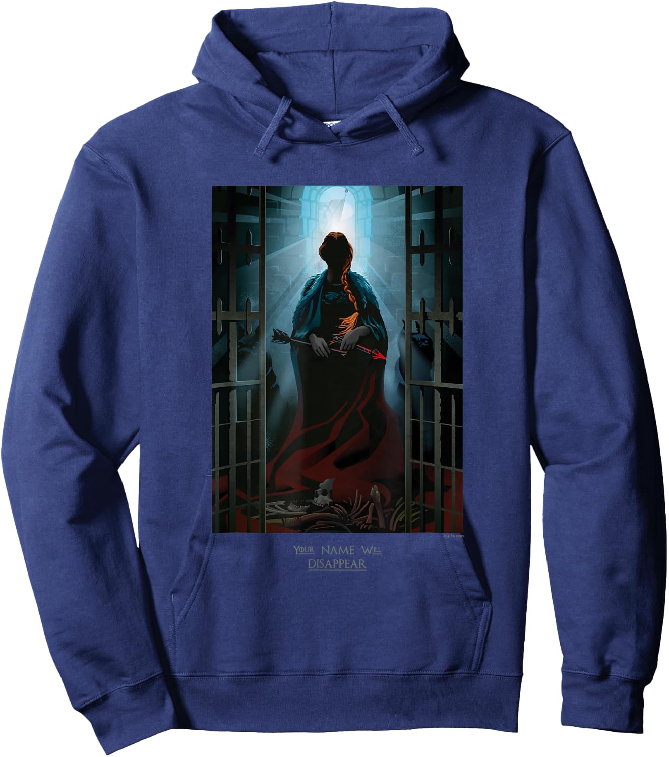 Game Of Thrones Sansa Stark Your Name Wil Disappear Poster Hoodie - Hoodie | Navy