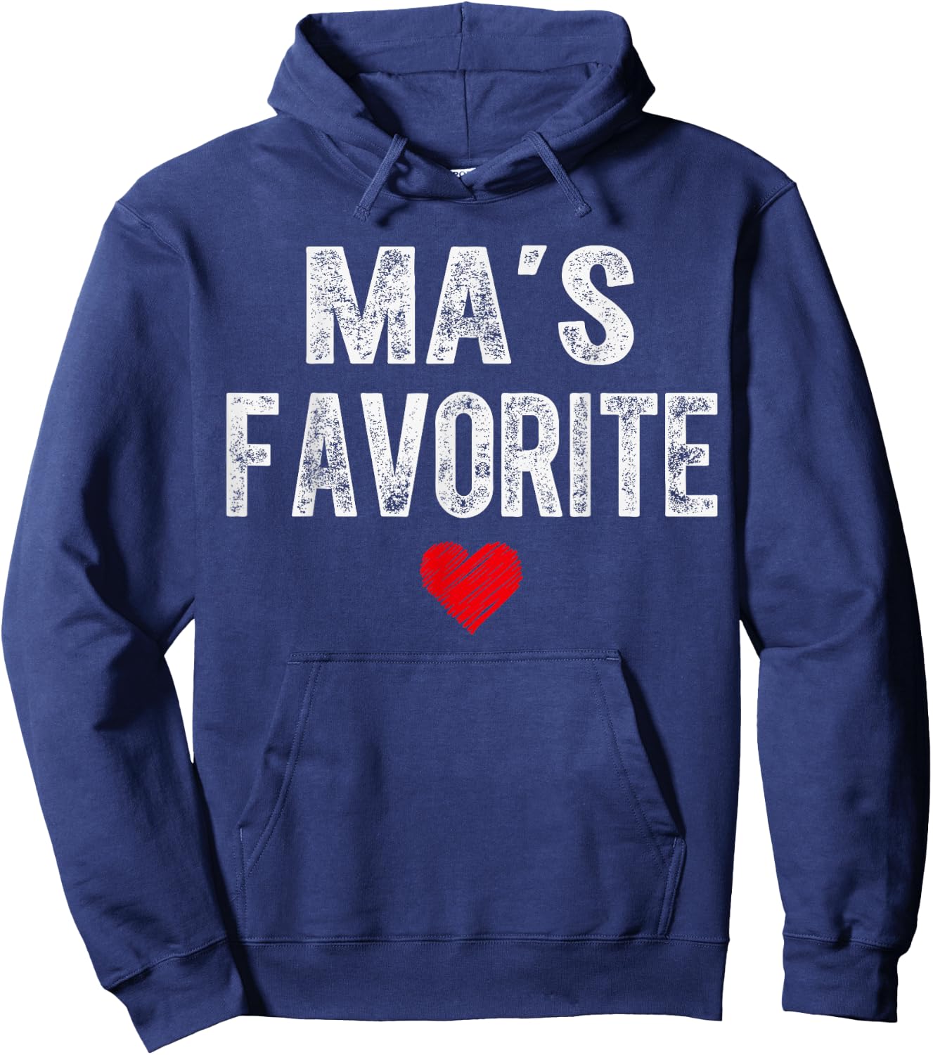 MA’S Favorite Heart Graphic for Mothers Day Grandchild Hoodie - Hoodie | Navy