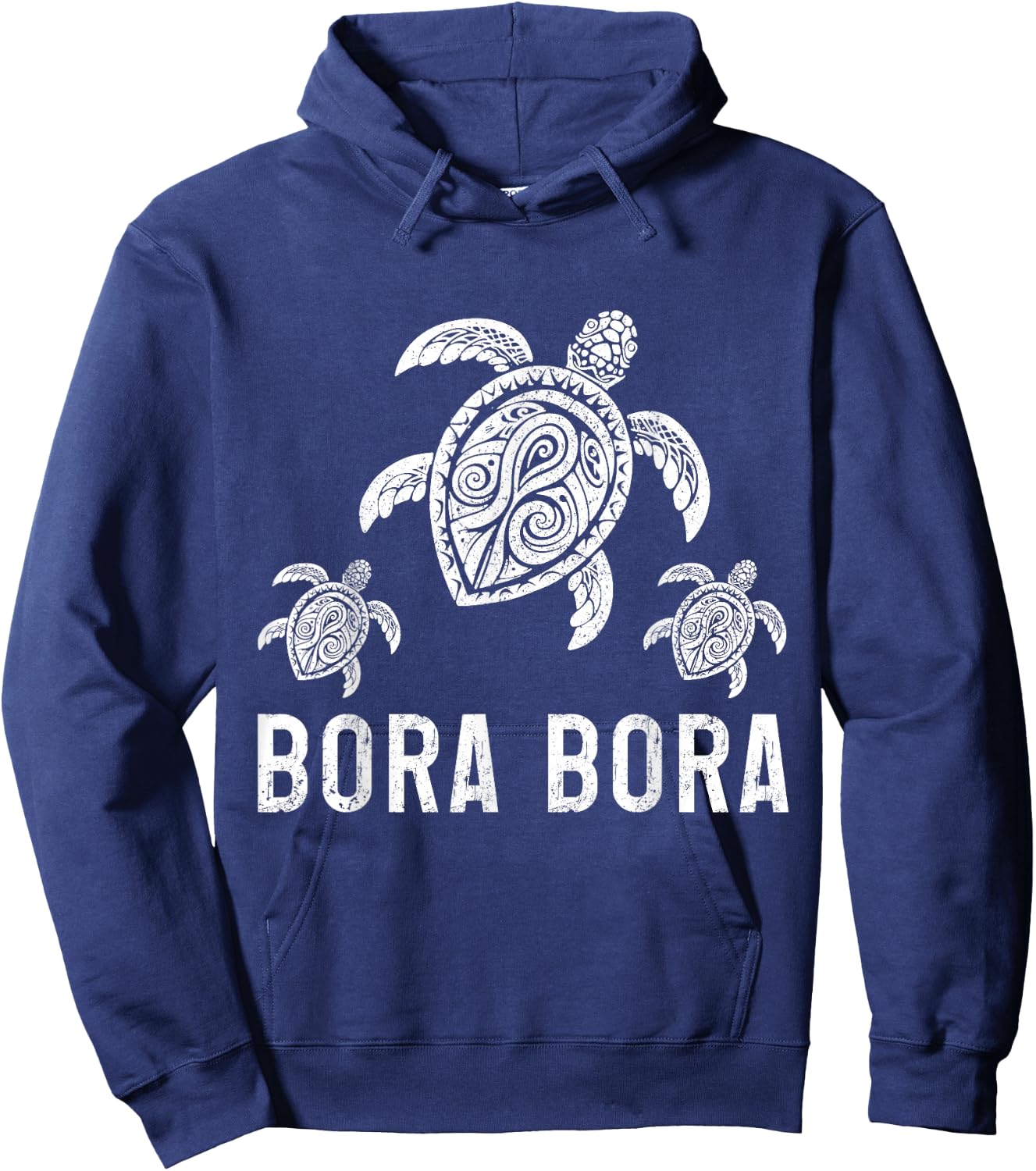 Bora Bora Sea Turtle Tahiti French Polynesia Beach Souvenir Hoodie - Hoodie | Navy