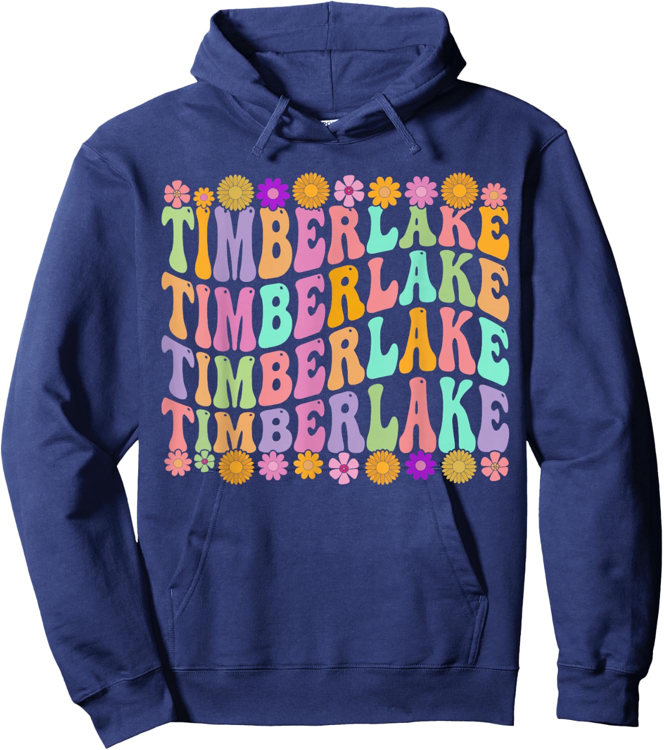 Timberlake Vintage Personalized Name I Love Timberlake Hoodie - Hoodie | Navy