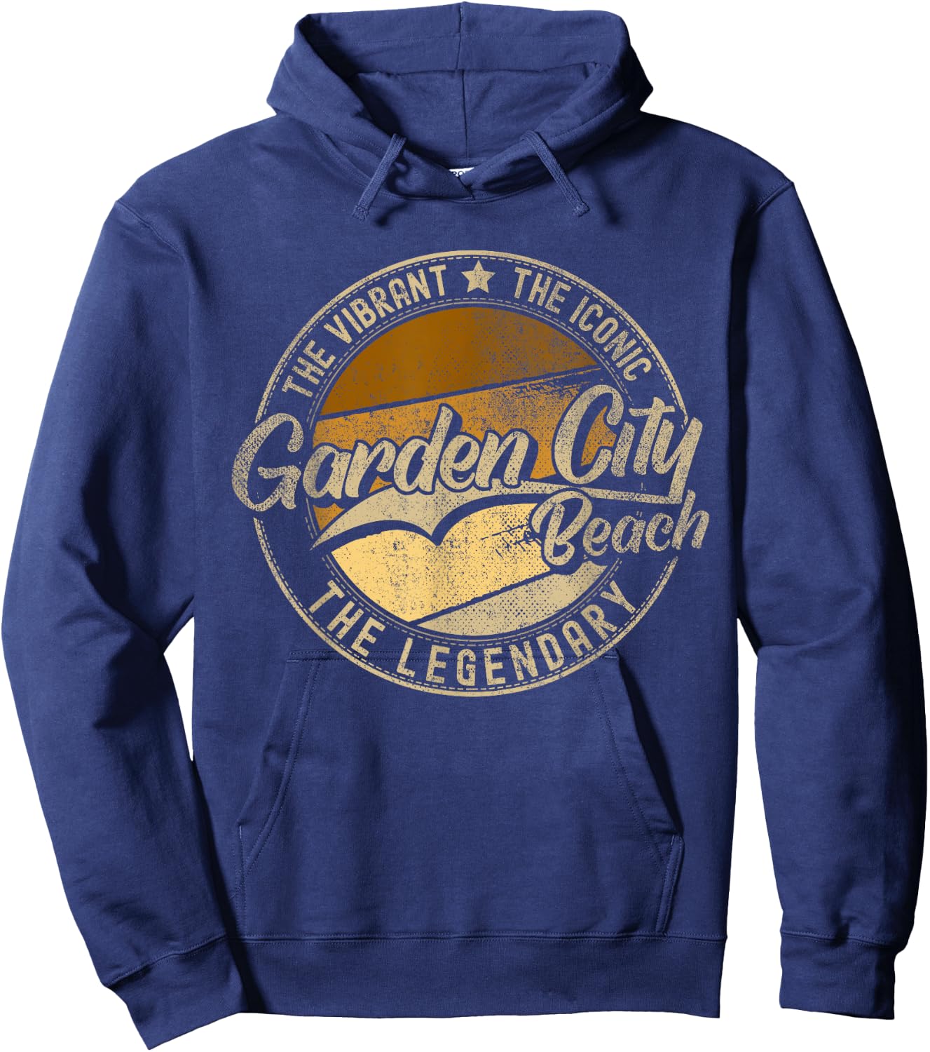 Garden City Beach SC | South Carolina | Vintage Distressed Men Women Kids Hoodie - Hoodie | Navy