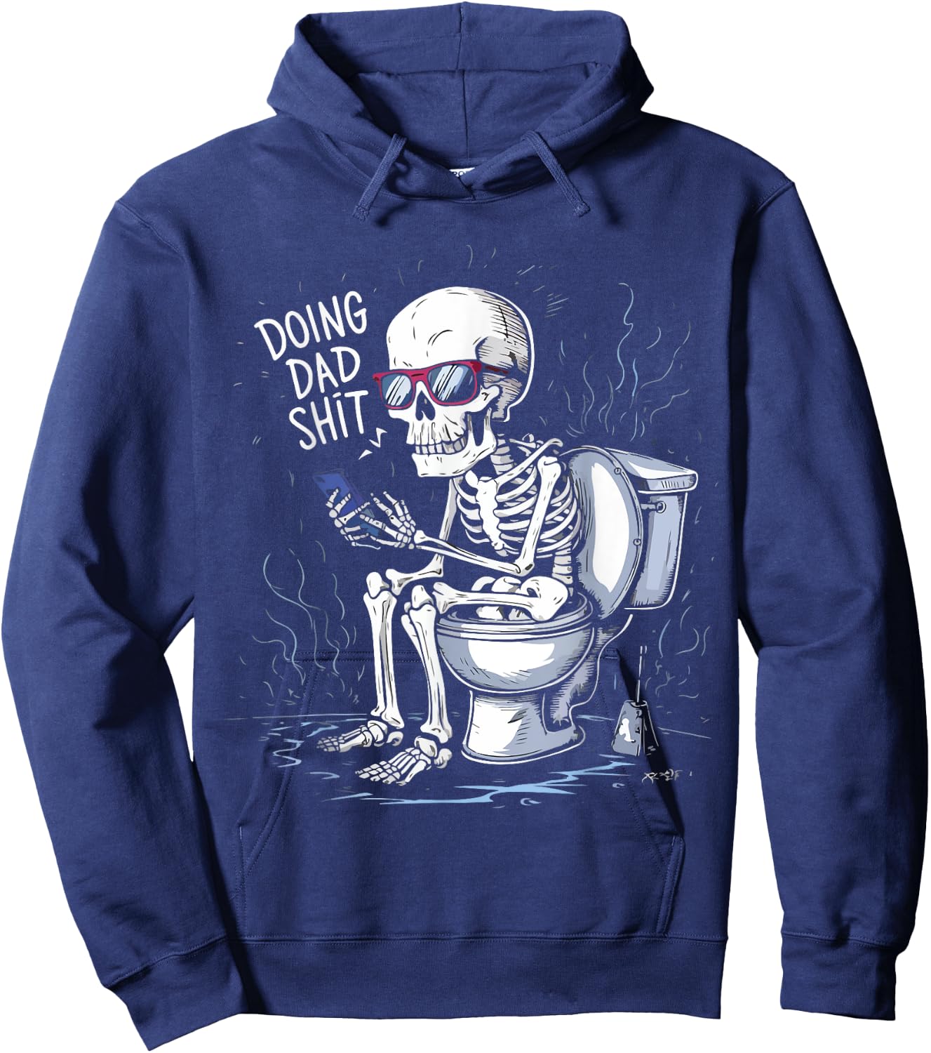 Doin' Dad S hit Funny Sarcastic, Funny Dad Humor Fathers Day Hoodie - Hoodie | Navy