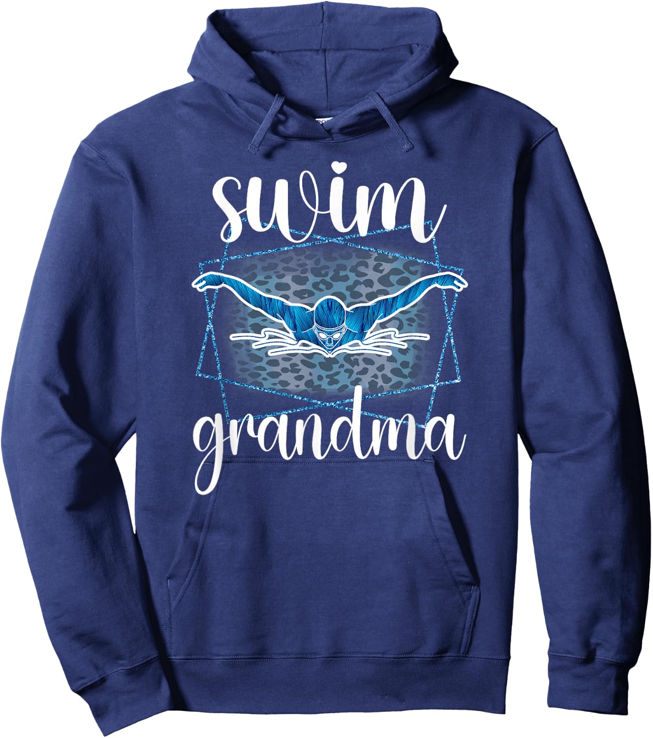 Swim Grandma Proud Grandmother Of A Swimmer Grandma Hoodie - Hoodie | Navy