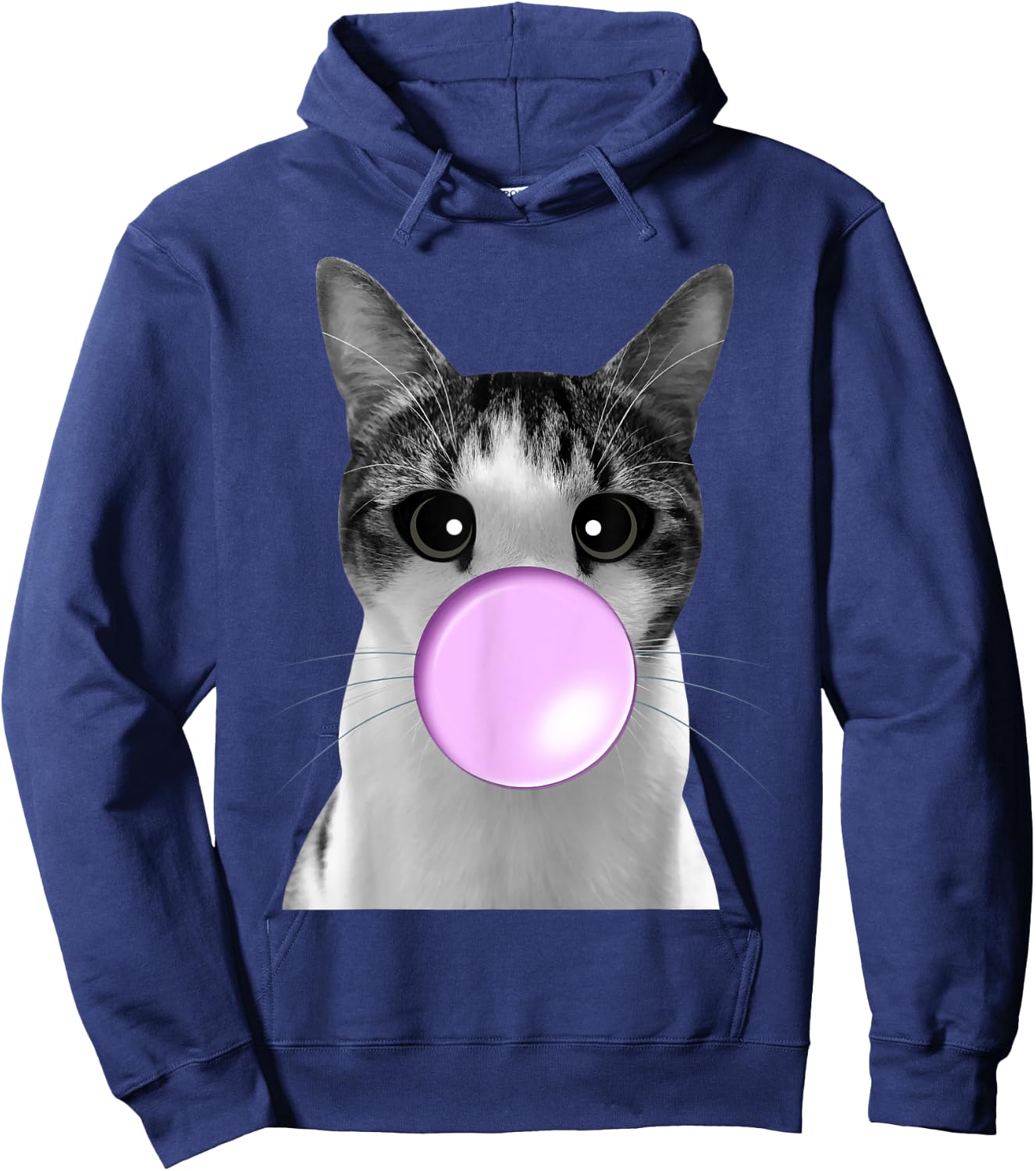 Bubblegum Kitty Cat Women Kids Hoodie - Hoodie | Navy