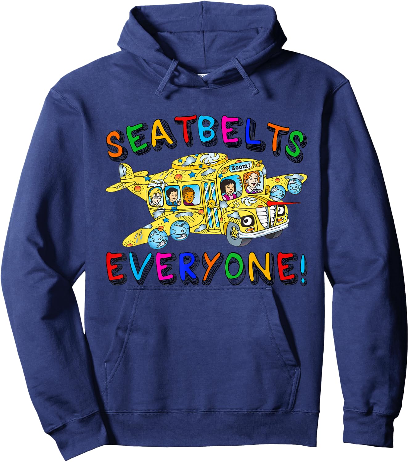 Seatbelts Everyone Funny School Bus Driver Busman Pride Hoodie - Hoodie | Navy