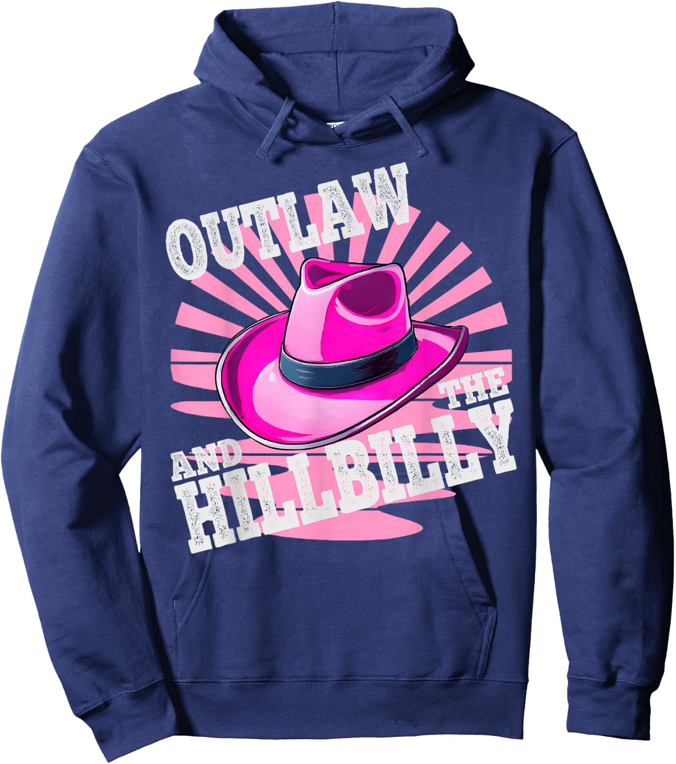 Outlaw and the Hillbilly 2024 Cowboy Hoodie - Hoodie | Navy