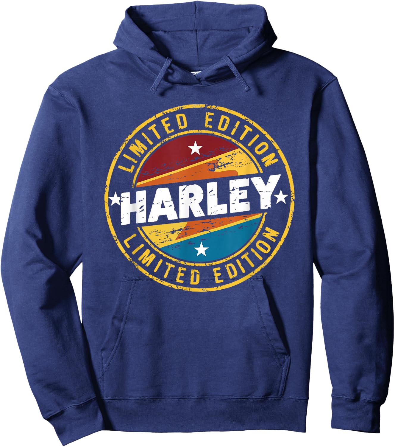 Vintage Harley Retro Hoodie - Hoodie | Navy