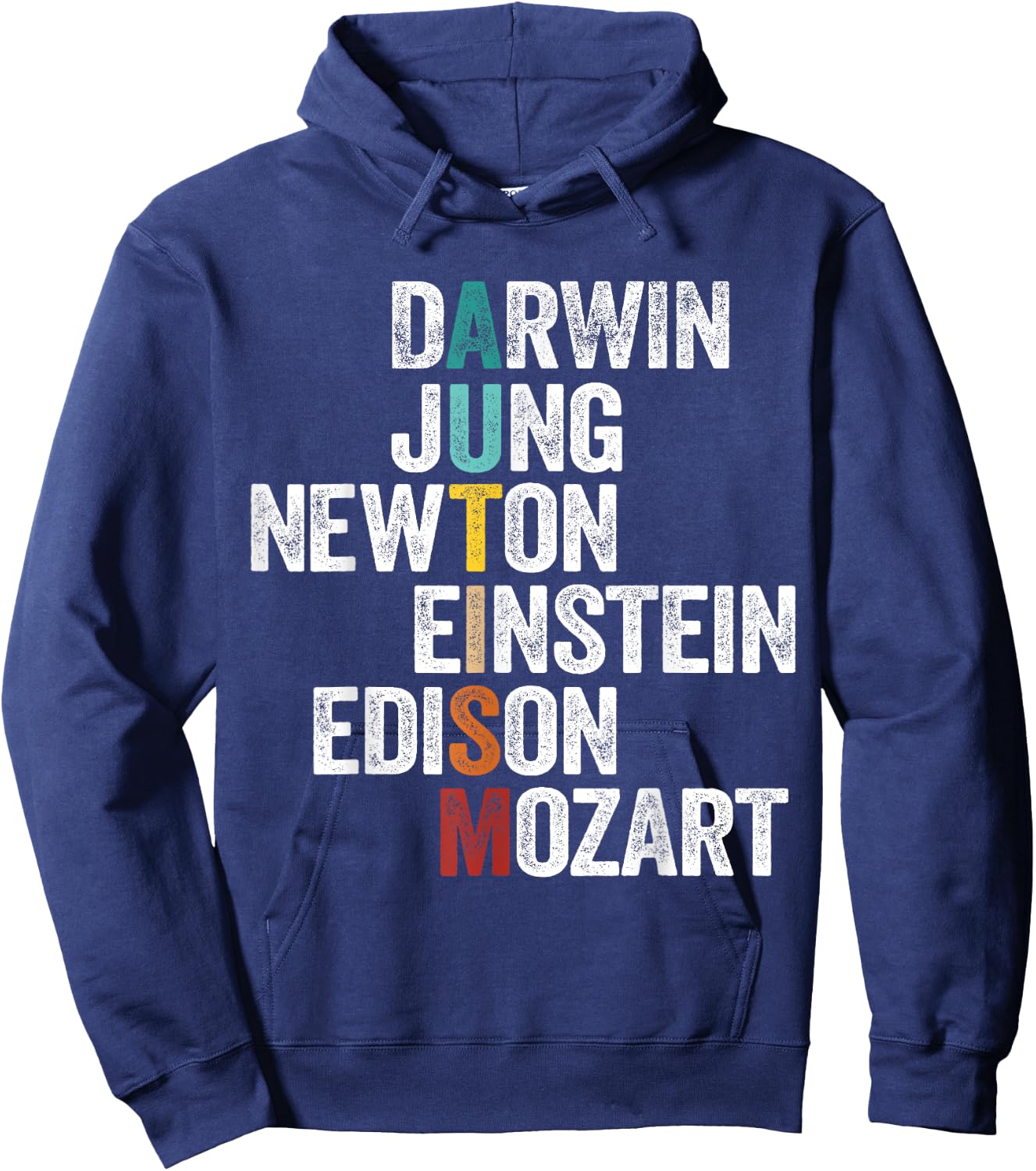 Autism Awareness Darwin Jung Newton Einstein Edison Mozart Hoodie - Hoodie | Navy