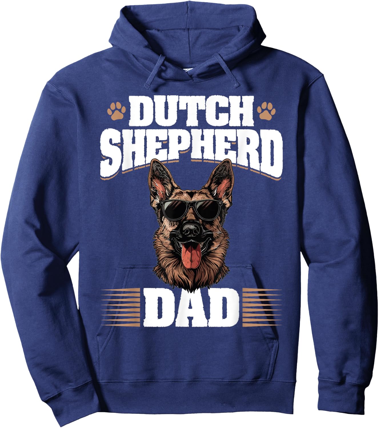 Dutch Shepherd Dog Breed Dutch Shepherd Dad Women Kids Hoodie - Hoodie | Navy