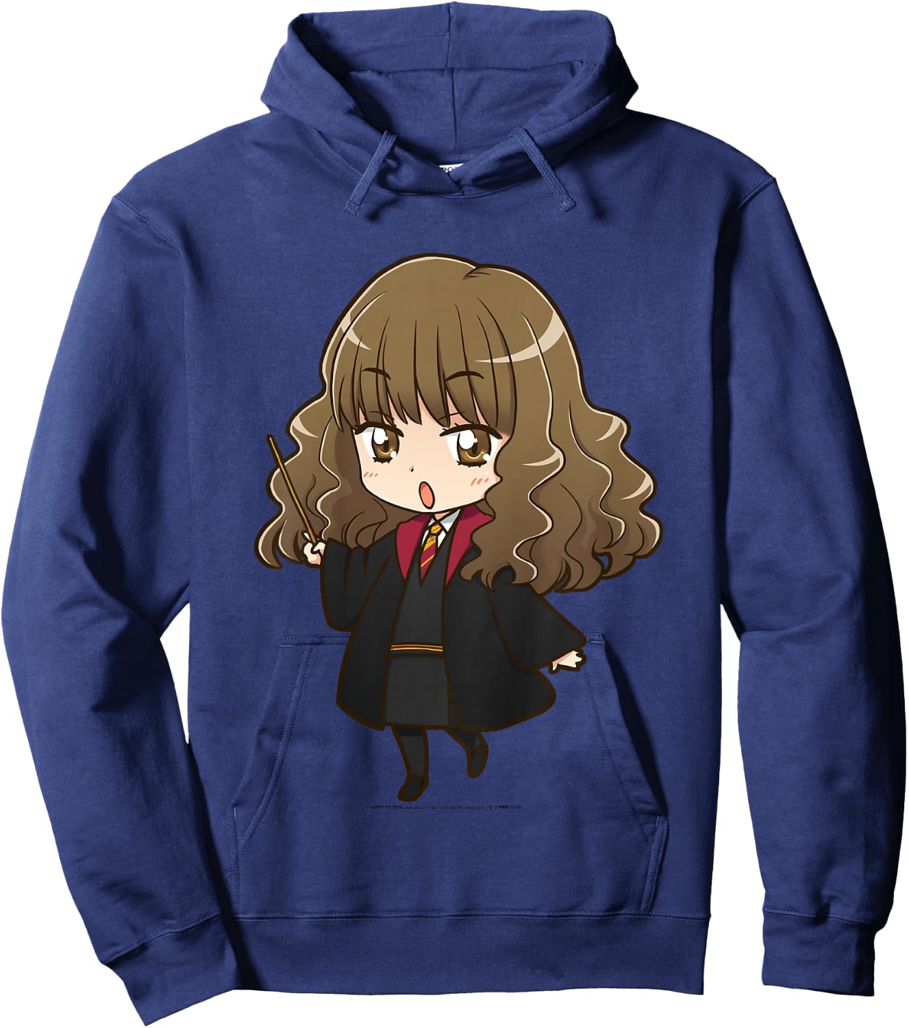 Kids Harry Potter Hermione Granger Anime Style Portrait Hoodie - Hoodie | Navy