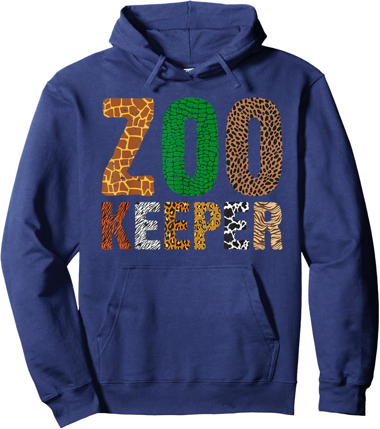 Funny Zoo Keeper Art Women Kids Africa Zookeeper Hoodie - Hoodie | Navy