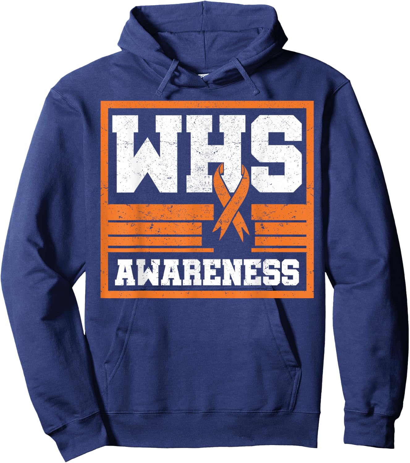 Wolf–Hirschhorn Syndrome Awareness Ribbon WHS Advoccate Hoodie - Hoodie | Navy