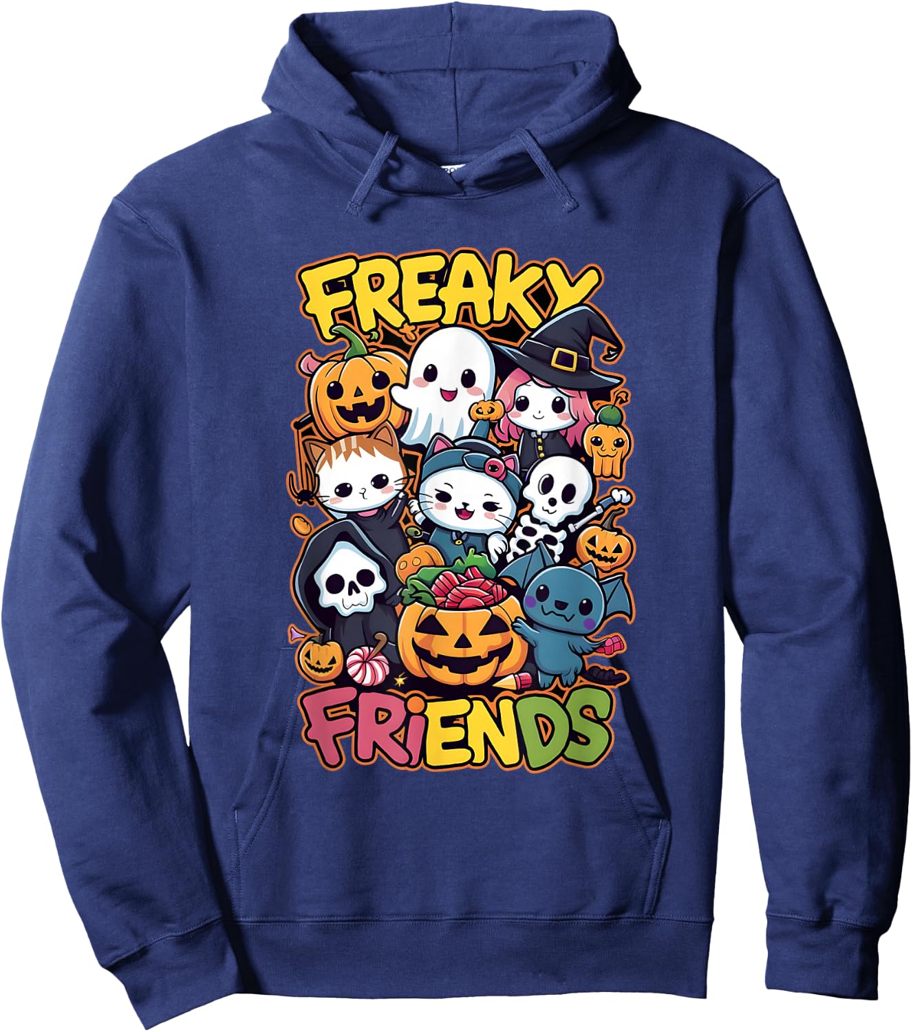 Freaky Friends for Children and Adults Hoodie - Hoodie | Navy