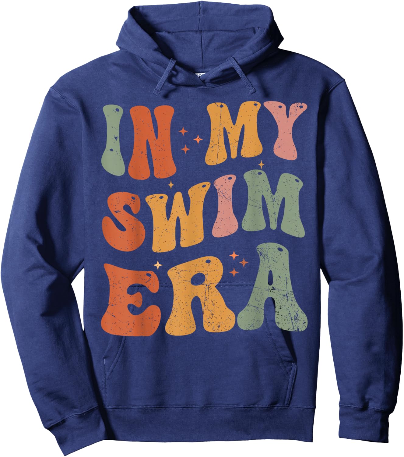Retro In My Swim Era Swimming Swimmers Women Men Kids Hoodie - Hoodie | Navy