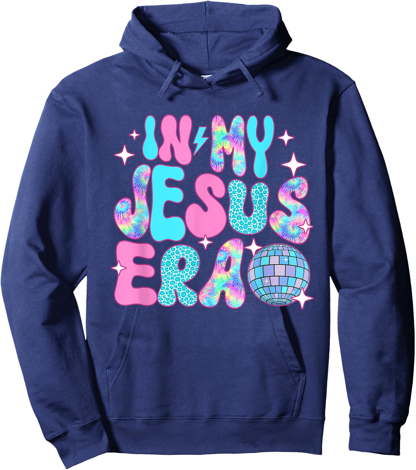 Disco In My Jesus Era Hoodie - Hoodie | Navy