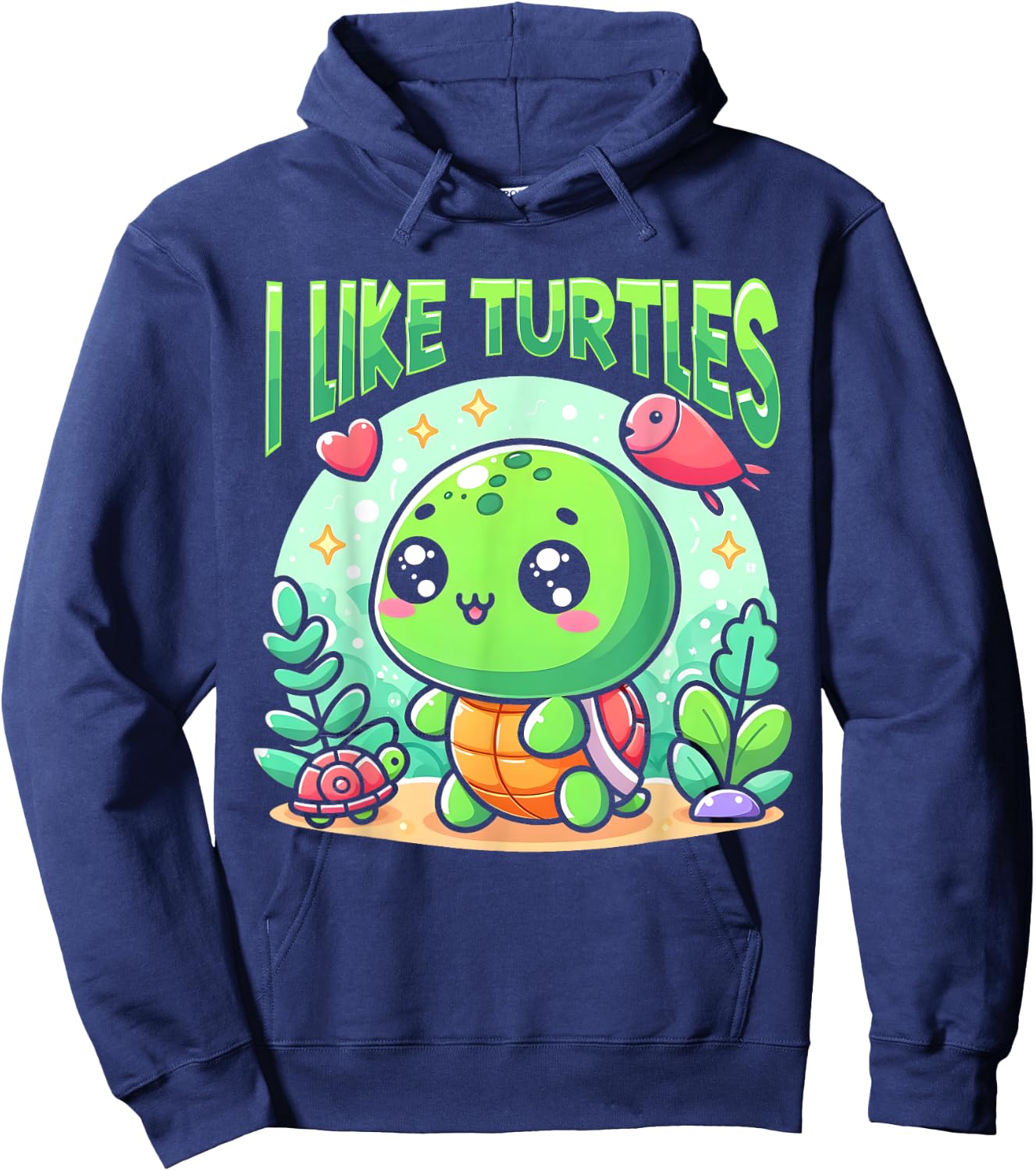 Funny Turtle Pet Shirt I Like Turtles Cute Hoodie - Hoodie | Navy