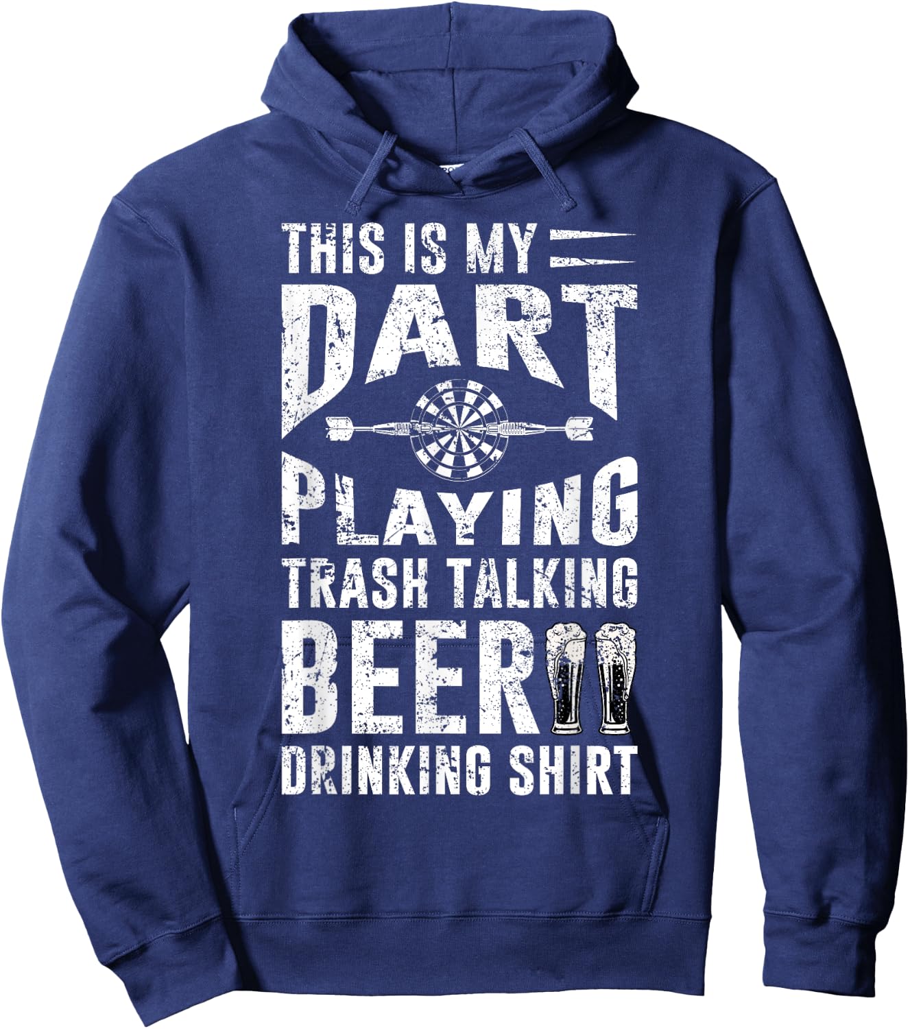 This is My Dart Playing Trash Funny Dart Lover Player Saying Hoodie - Hoodie | Navy