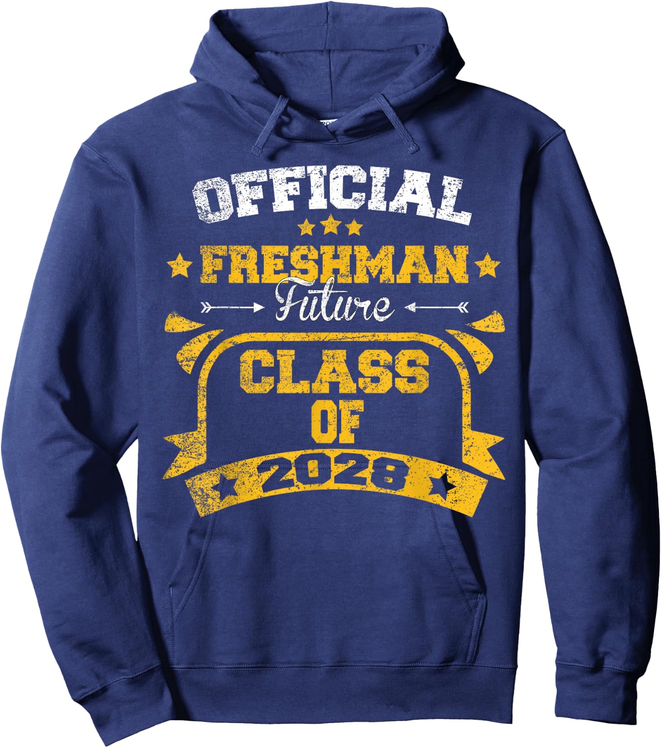 Official Freshman Future Class Of 2028 First Day Of School Hoodie - Hoodie | Navy