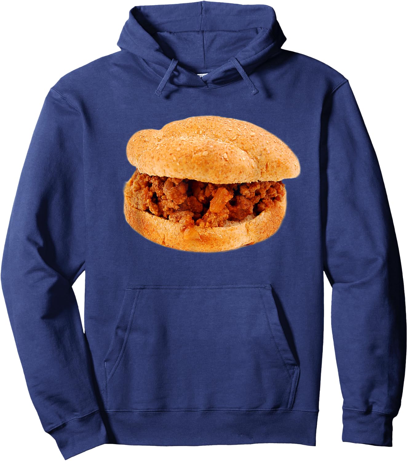 Funny Sloppy Joe beef sandwich lover Halloween costume food Hoodie - Hoodie | Navy