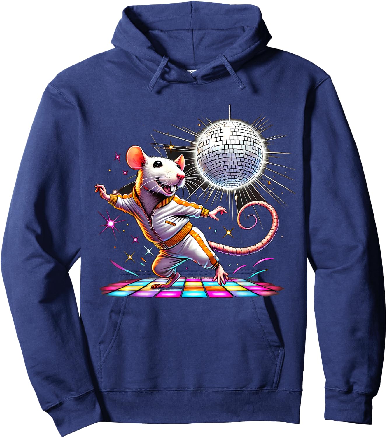 Aesthetic Rat Disco Hoodie - Hoodie | Navy
