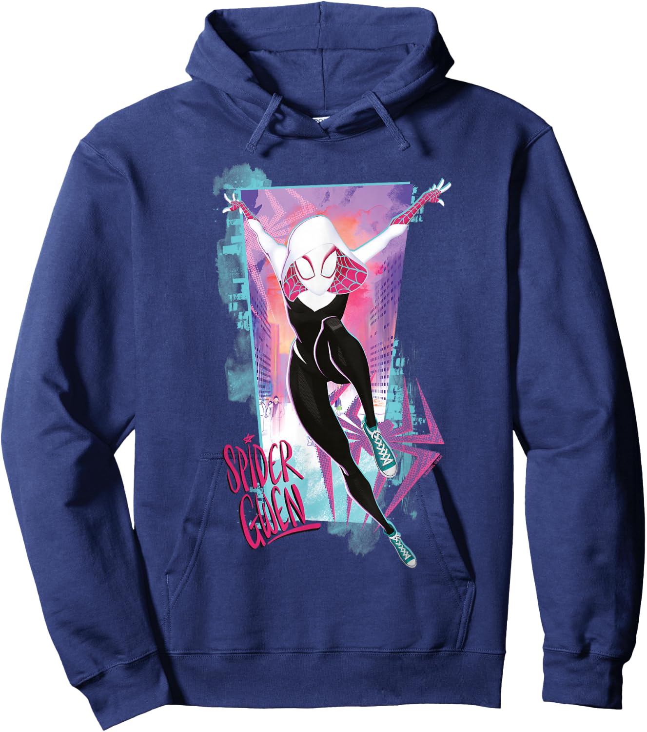 Marvel Spider-Man Across The Spider-Verse Part 1 Gwen Stacy Hoodie - Hoodie | Navy