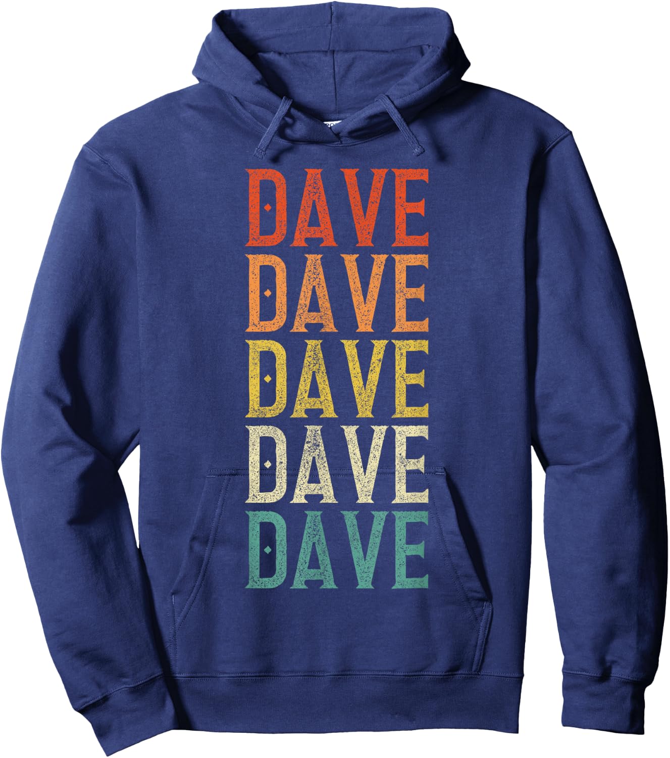 Dave Gifts Retro Black , Small, -Adults, Short Sleeve, , Shirt Hoodie - Hoodie | Navy