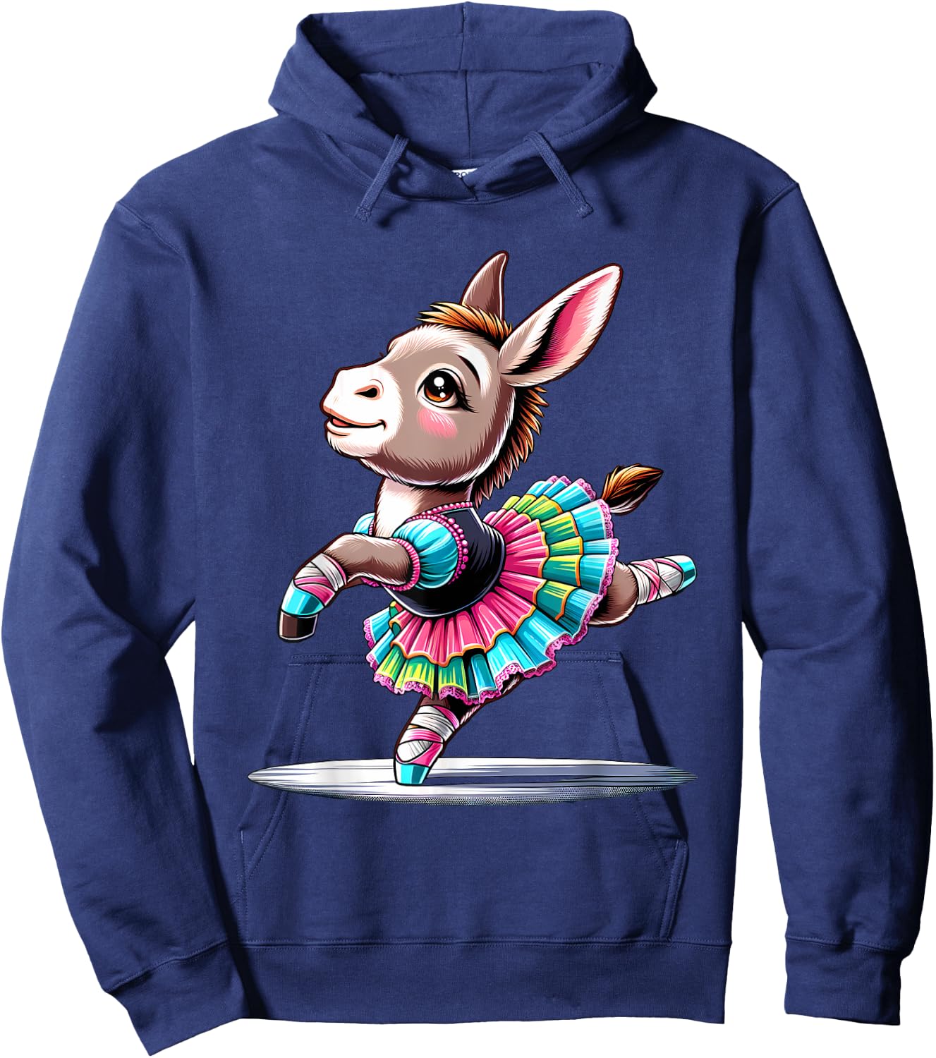 Ballerina Donkey Dancing Hoodie - Hoodie | Navy